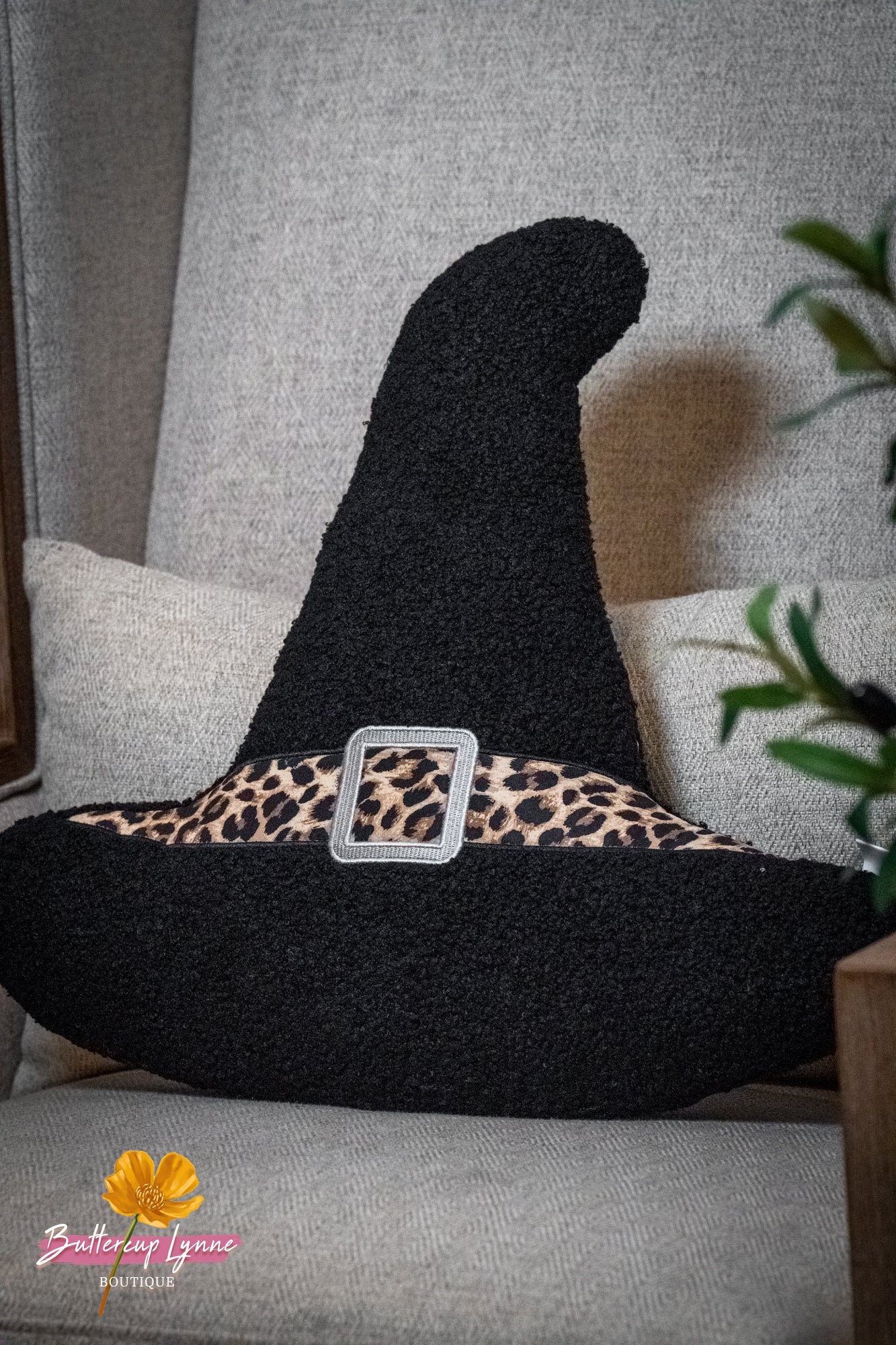 Hocus Pocus Leopard Hat Pillow