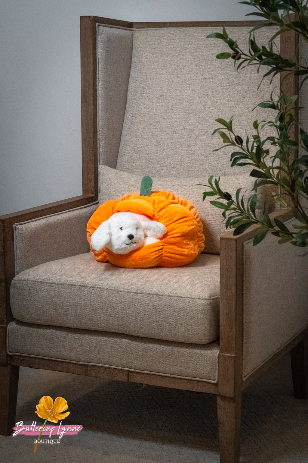 Pumpkin Kisses Pup Pillow