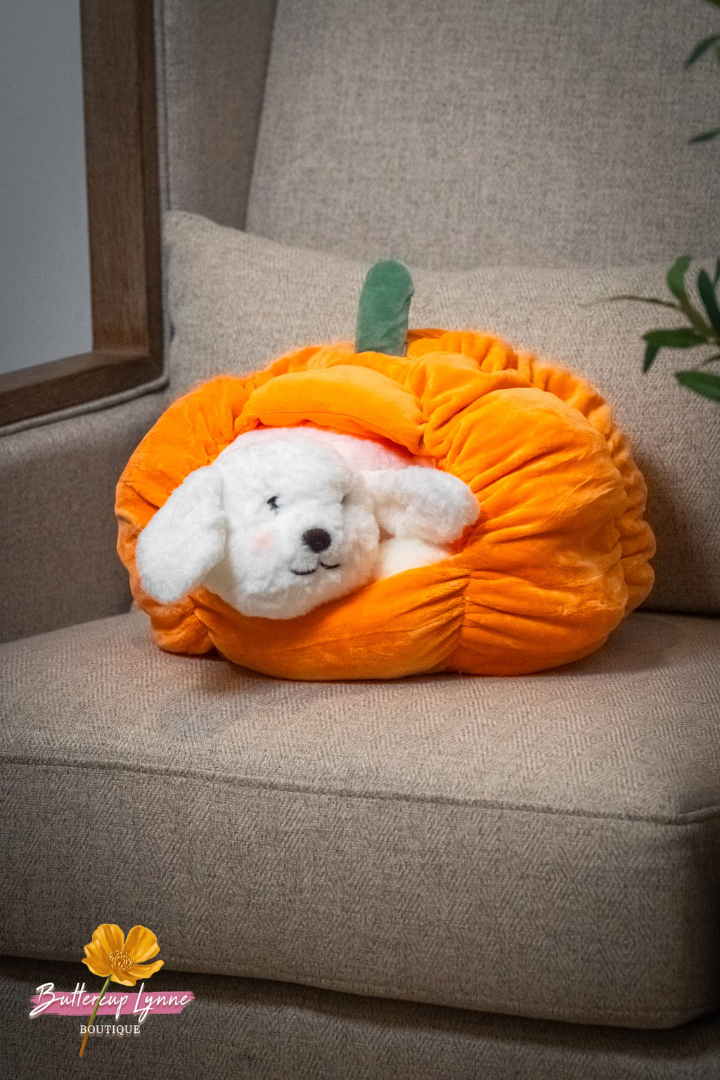 Pumpkin Kisses Pup Pillow