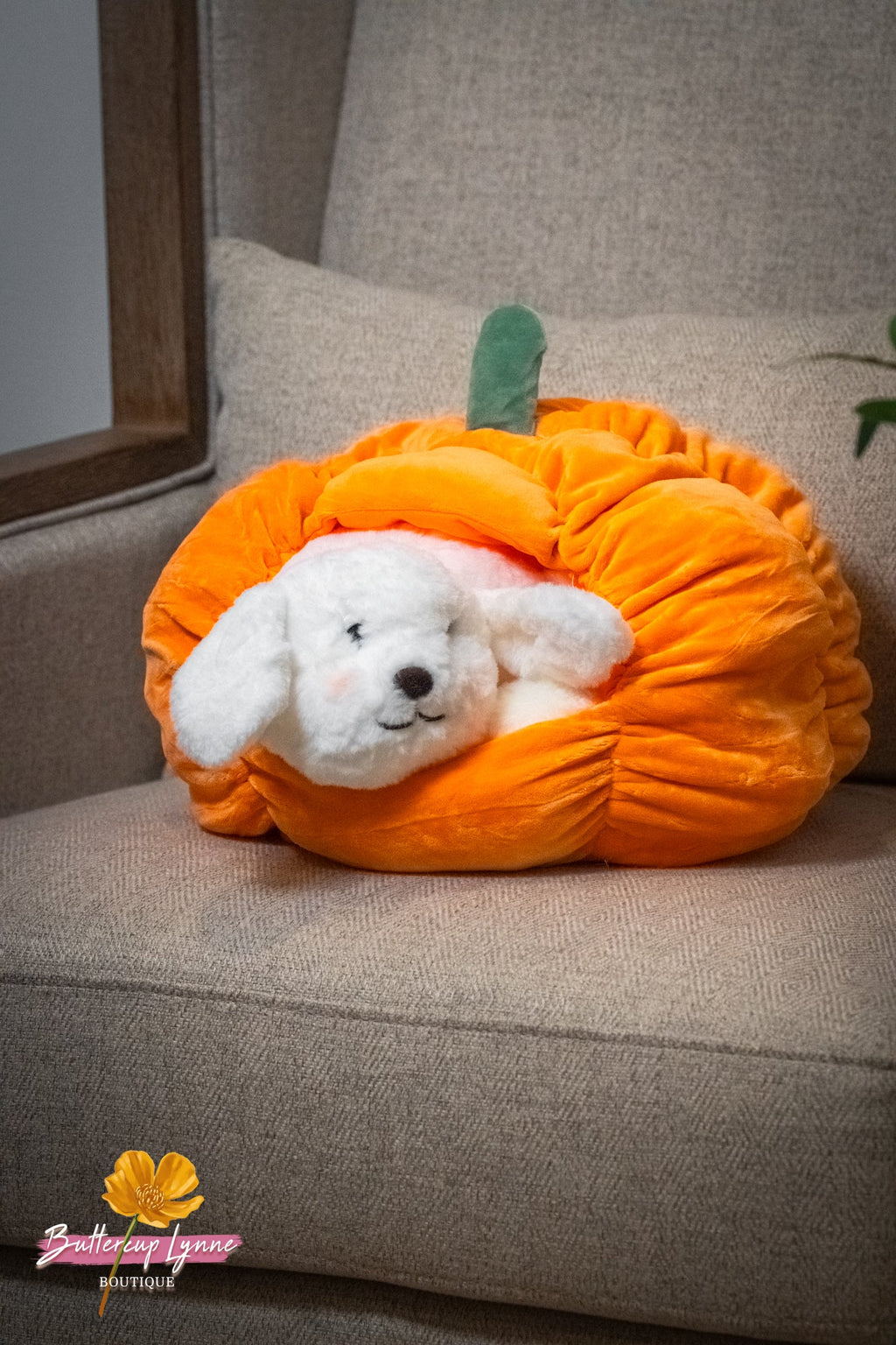 Pumpkin Kisses Pup Pillow