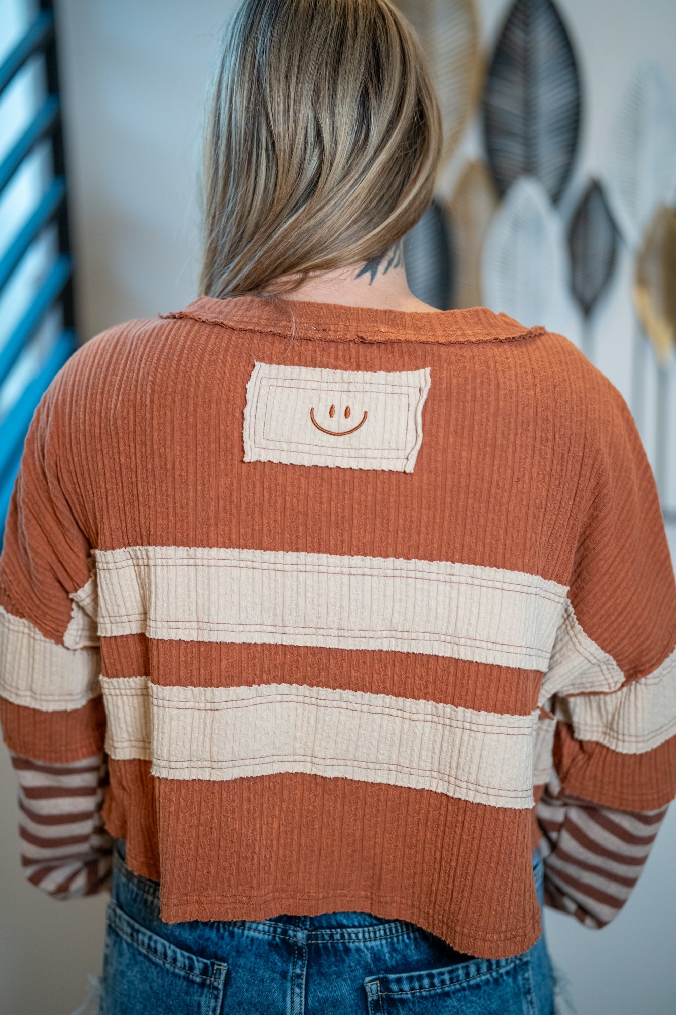 Oli & Hali Striped Long Sleeve Pullover