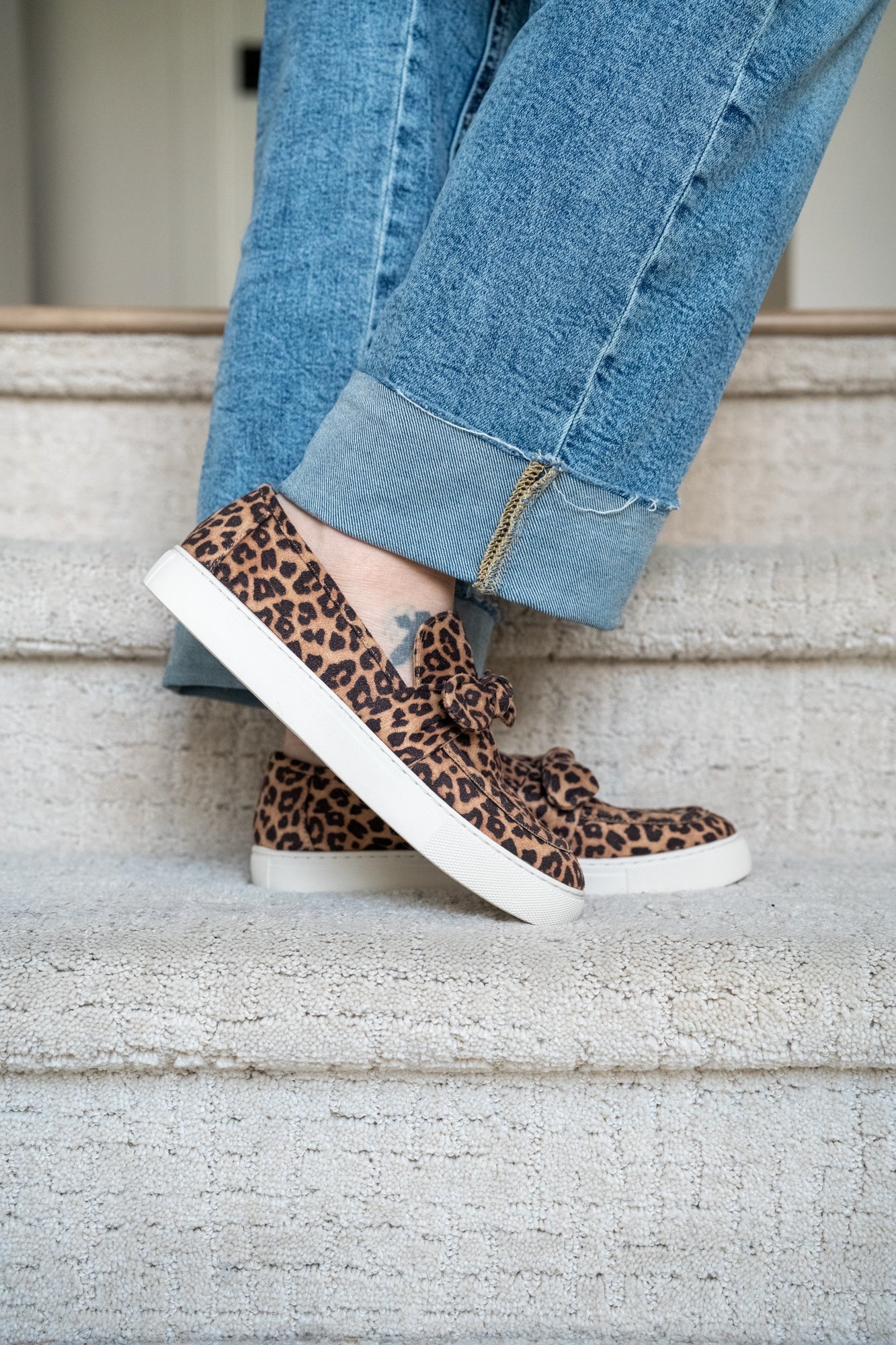 Corkys Why Knot Leopard Slip-On Sneaker