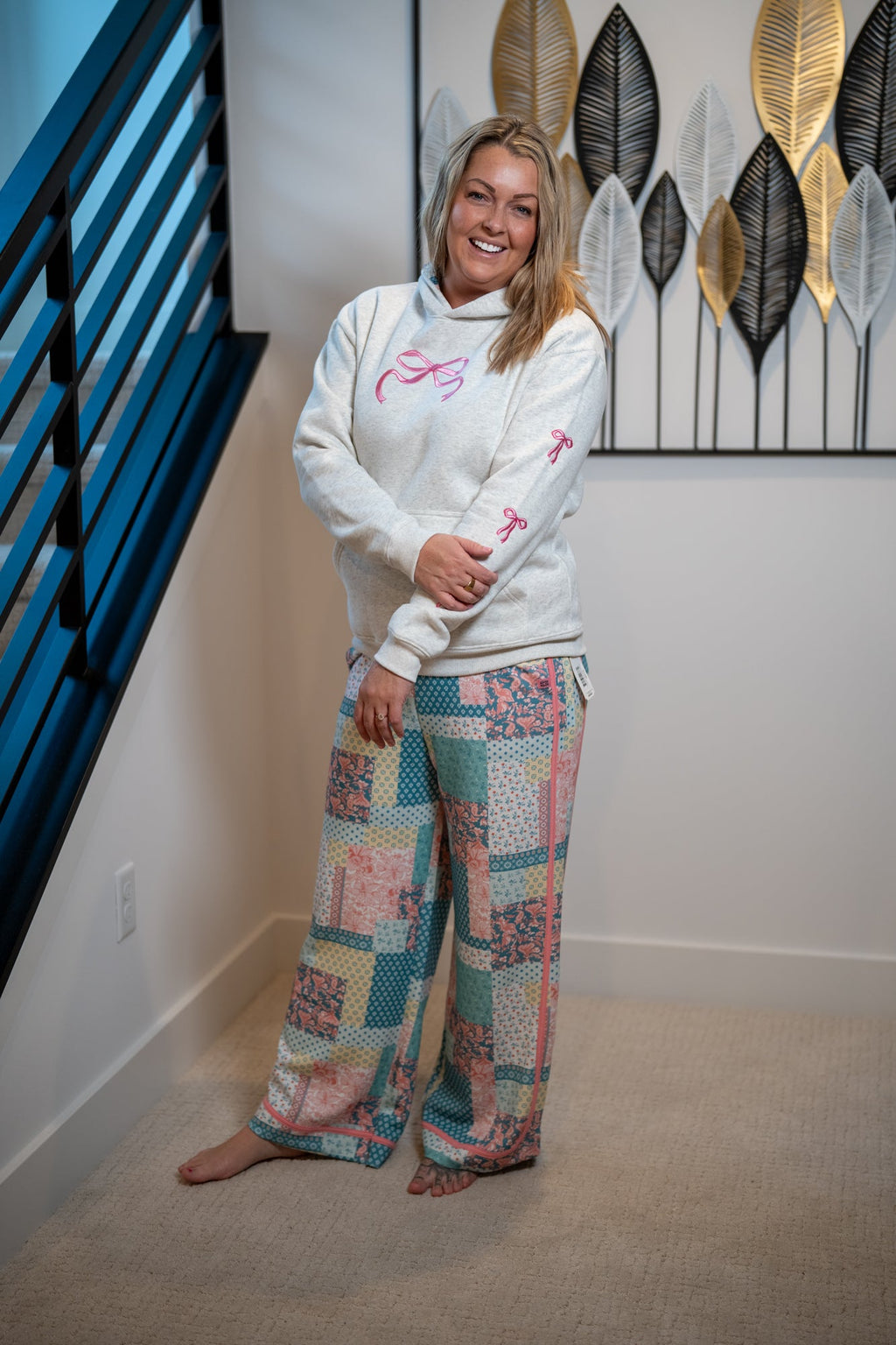 Sloan Patchwork Modal Pants - Simply Southern