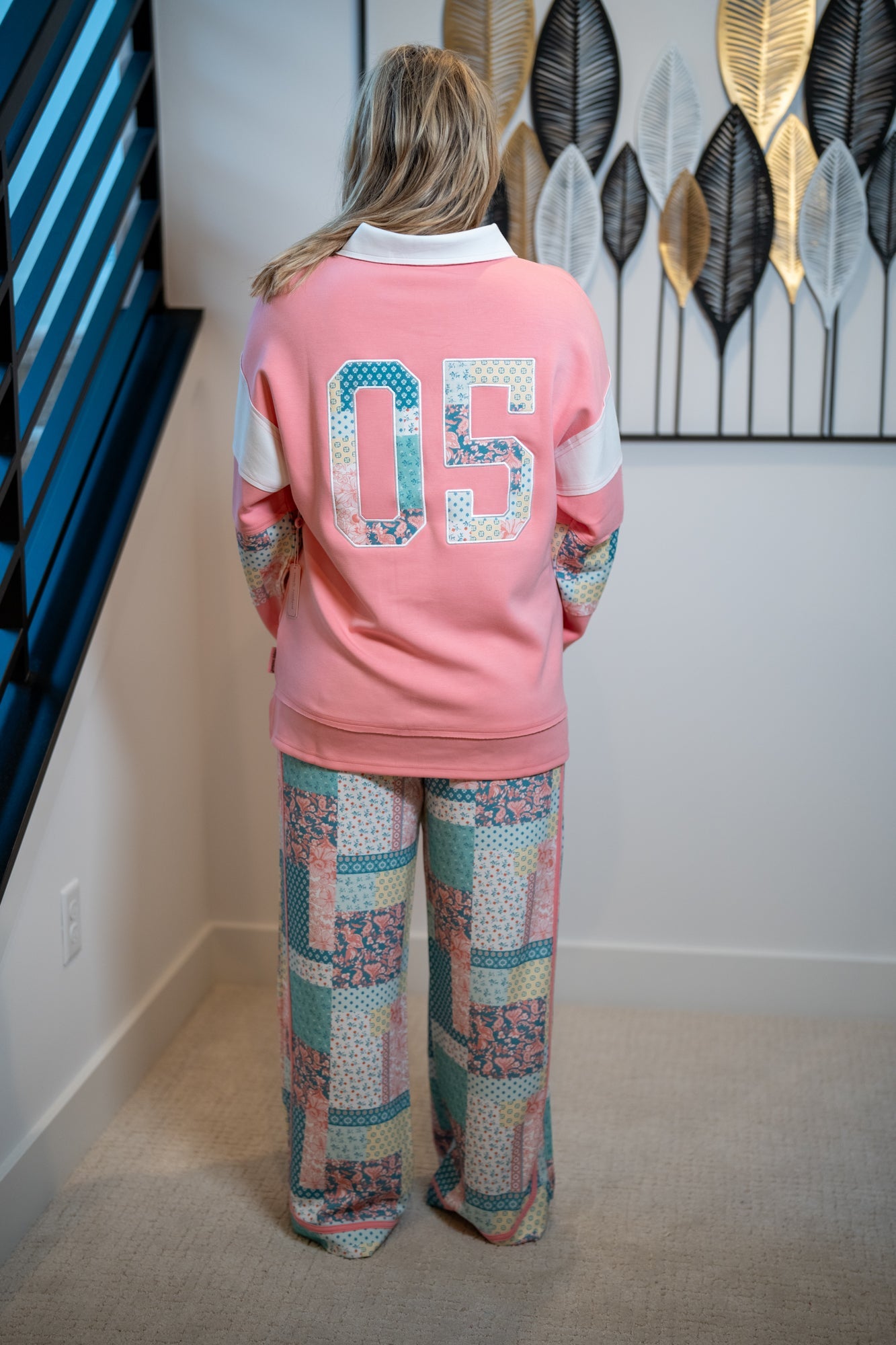 Sloan Patchwork Modal Pants - Simply Southern