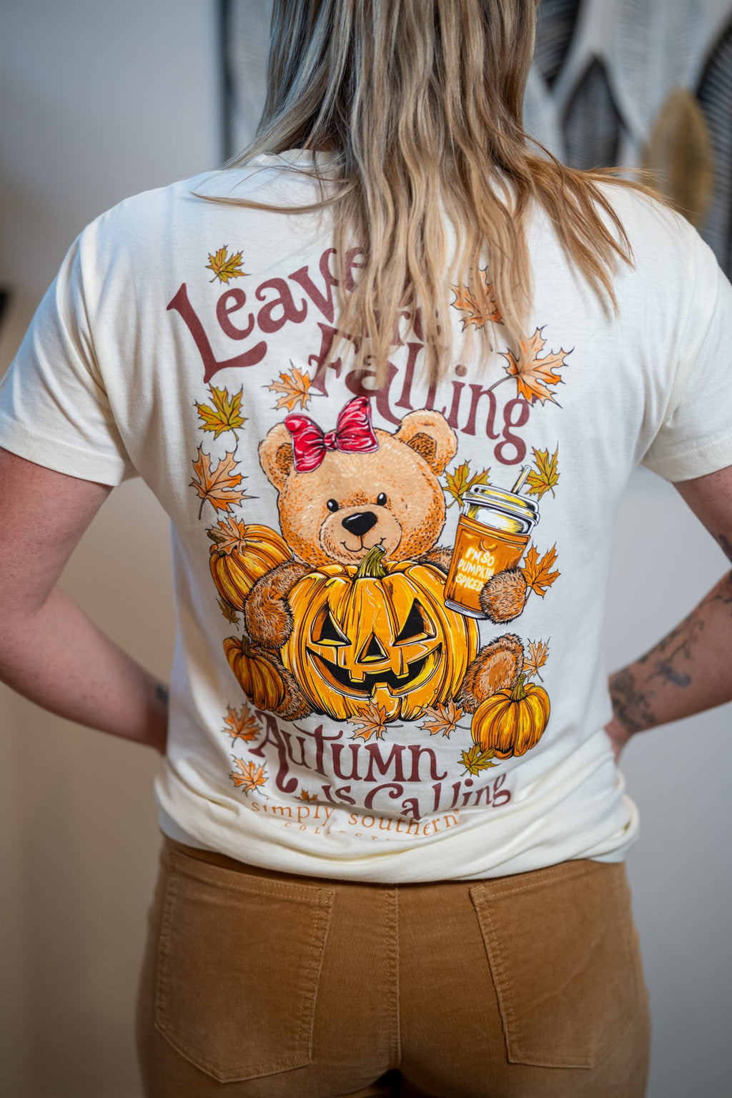 Leaves Are Falling, Autumn Is Calling Simply Southern Tee