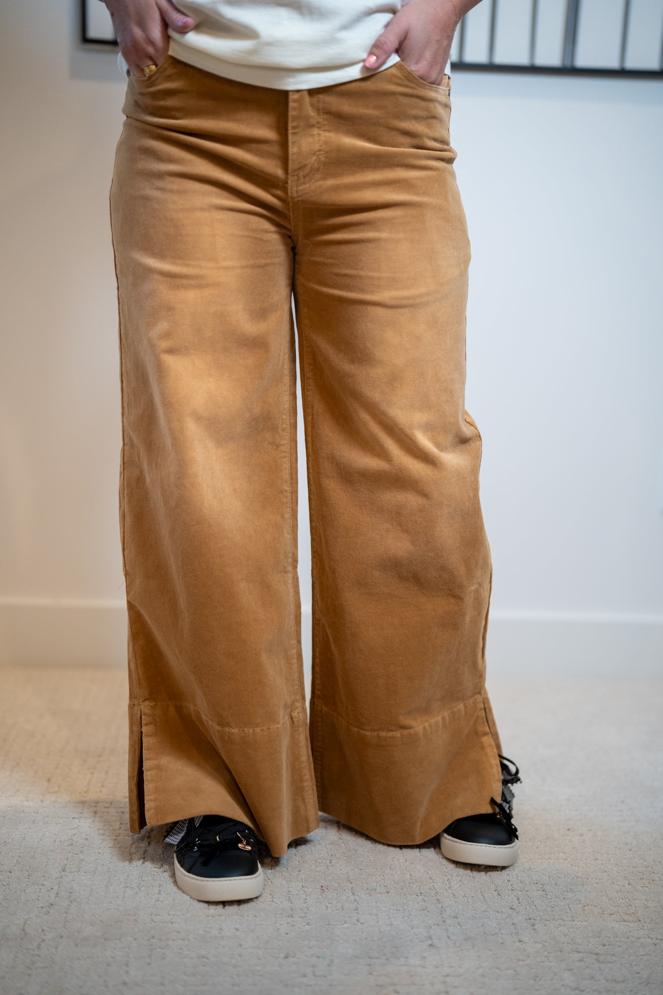 Easel Stretch Baby Corduroy Wide-Leg Pants