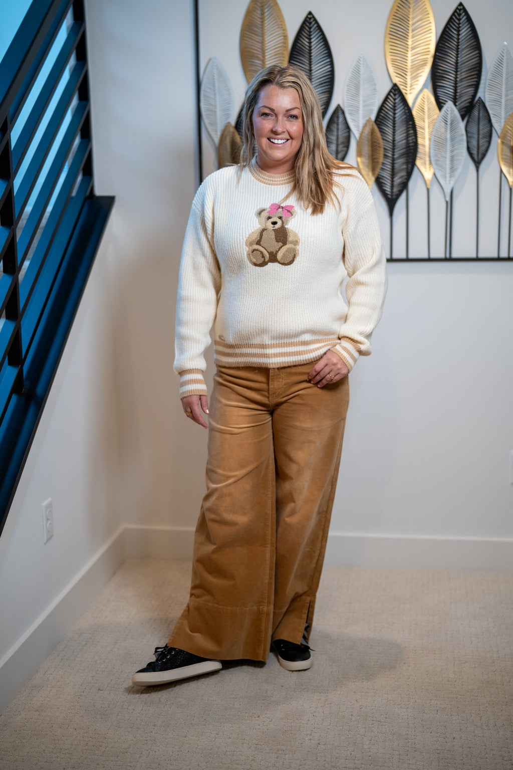 Easel Stretch Baby Corduroy Wide-Leg Pants