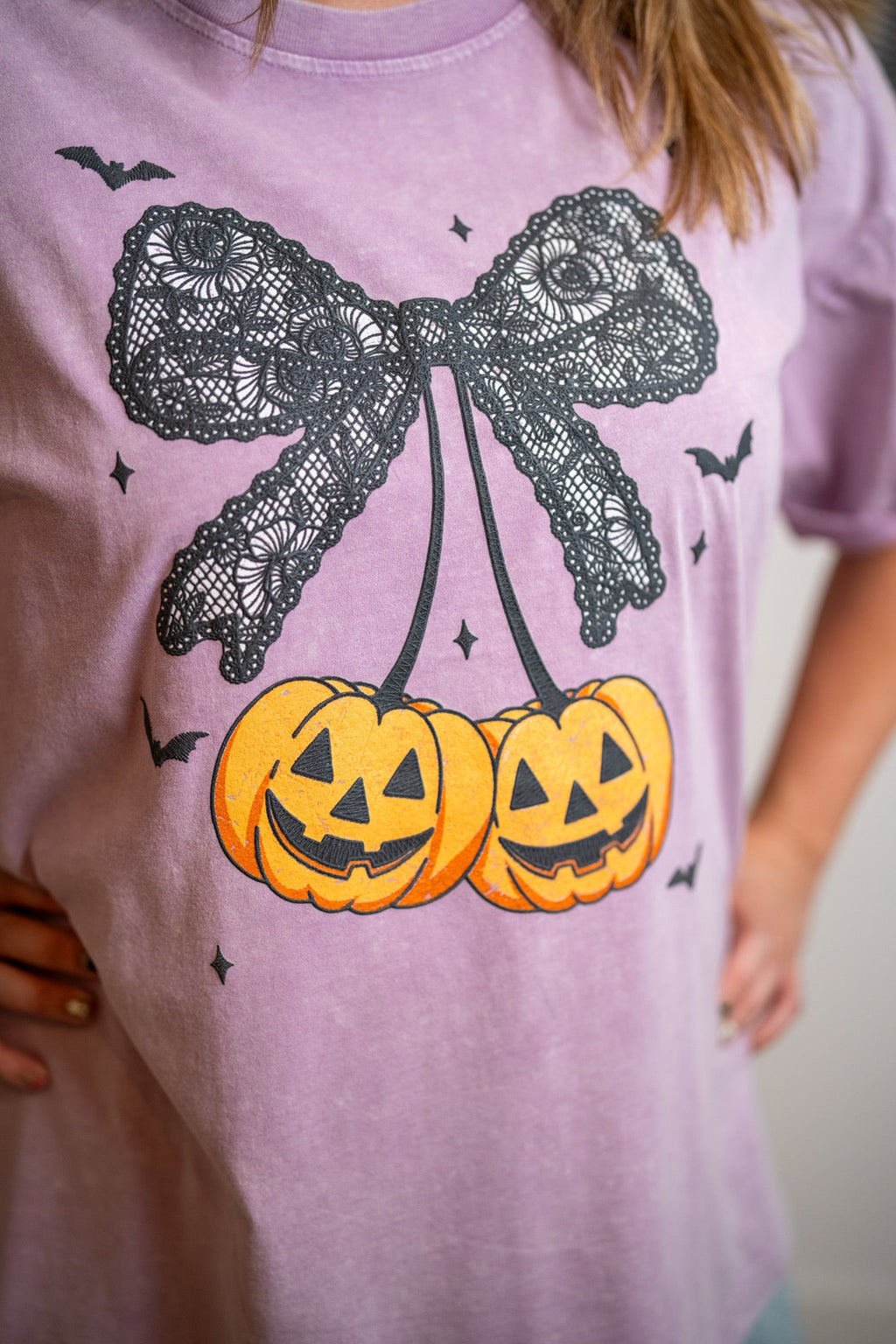 Zutter Cherry Pumpkin Bow Tee