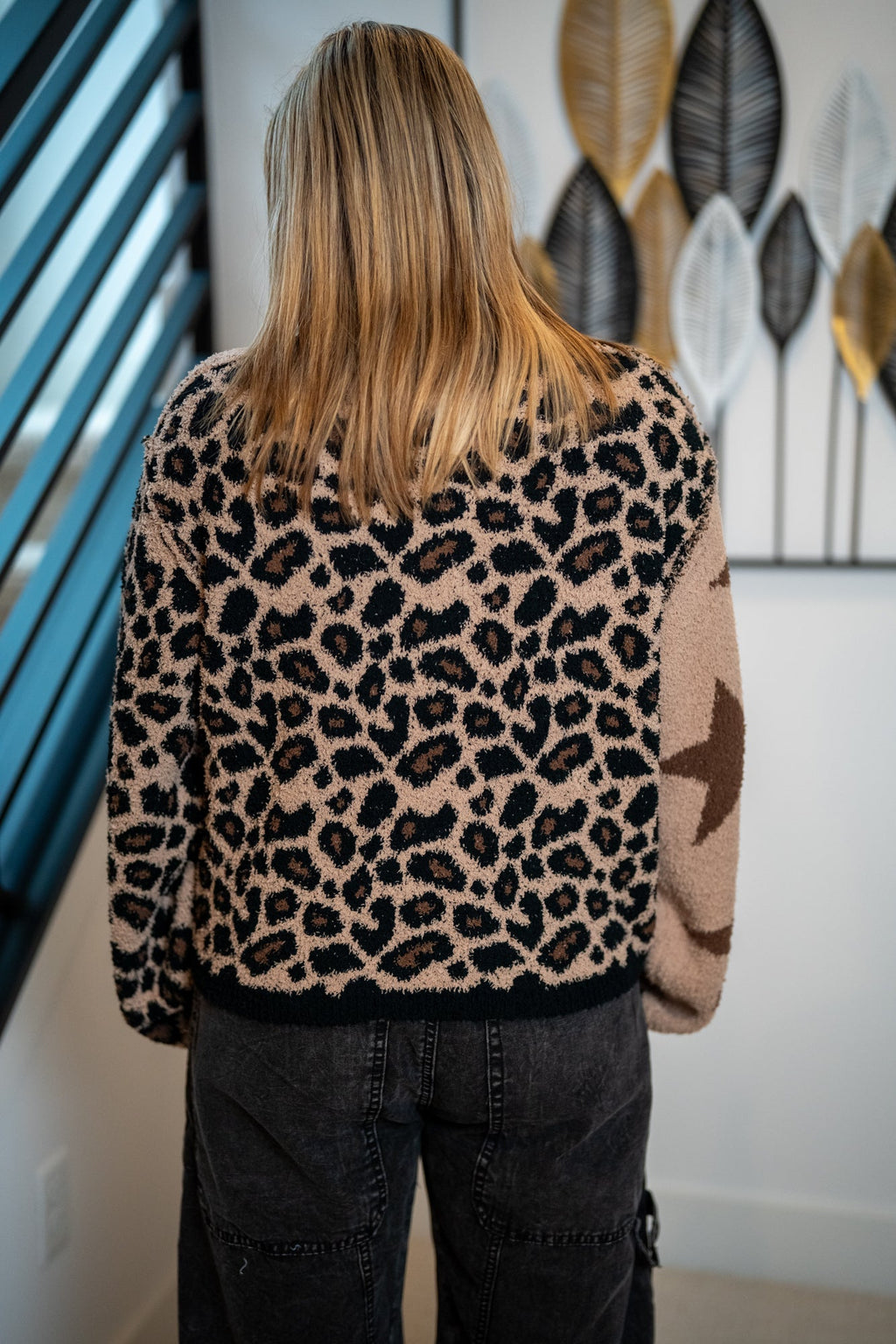 Mello Leopard Star Sweater