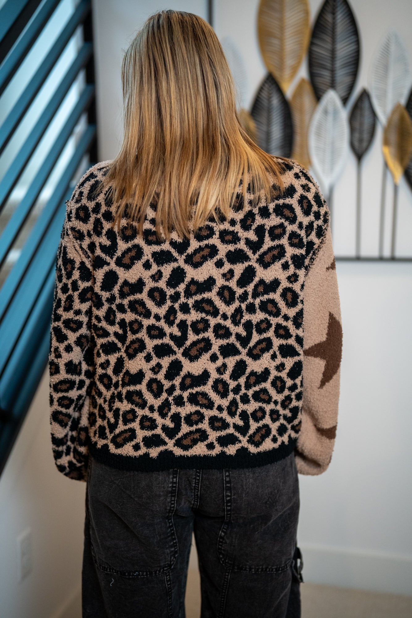 Mello Leopard Star Sweater
