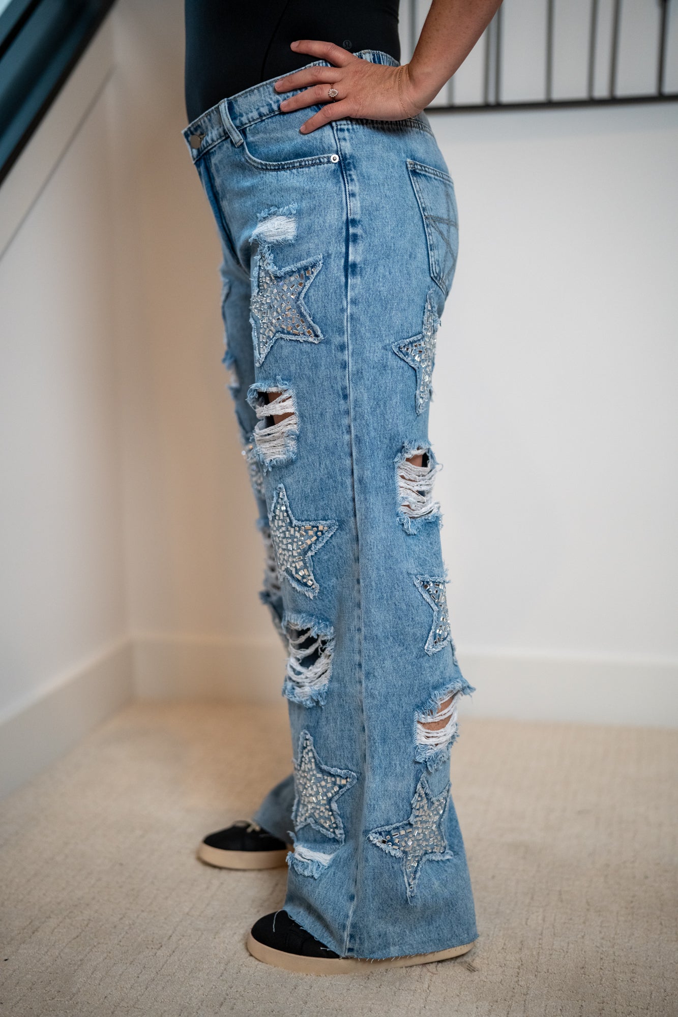 Oli Hali Washed Stone Star Denim Pants