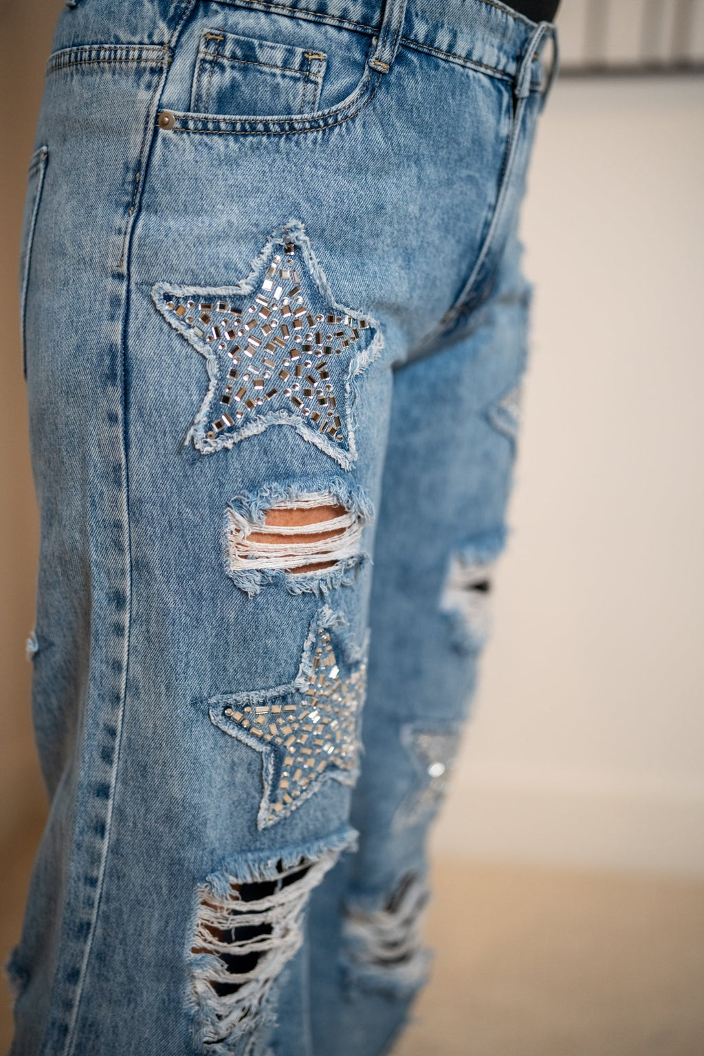 Oli Hali Washed Stone Star Denim Pants