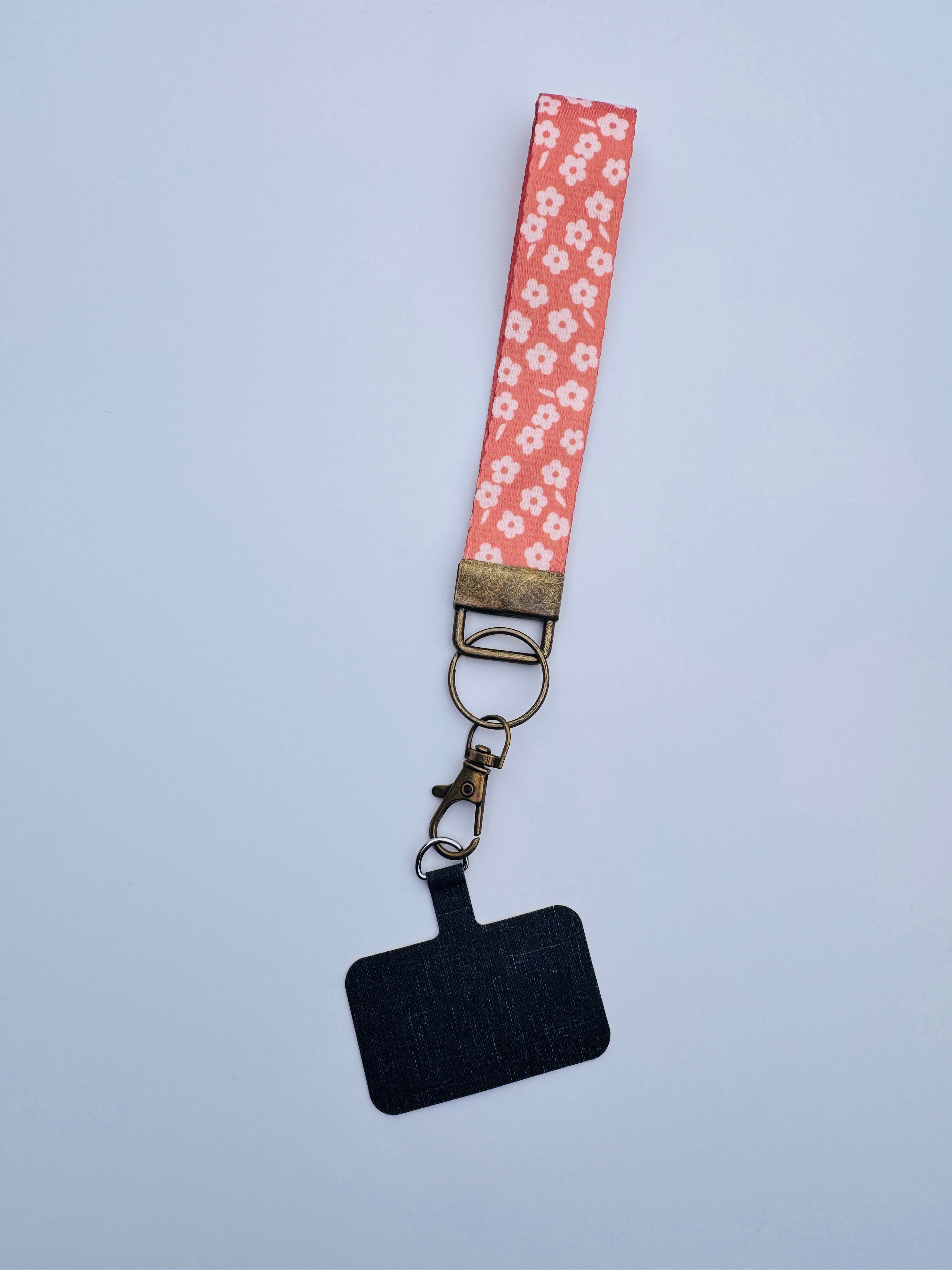 Canvas Wrist Phone Keychain Lanyard