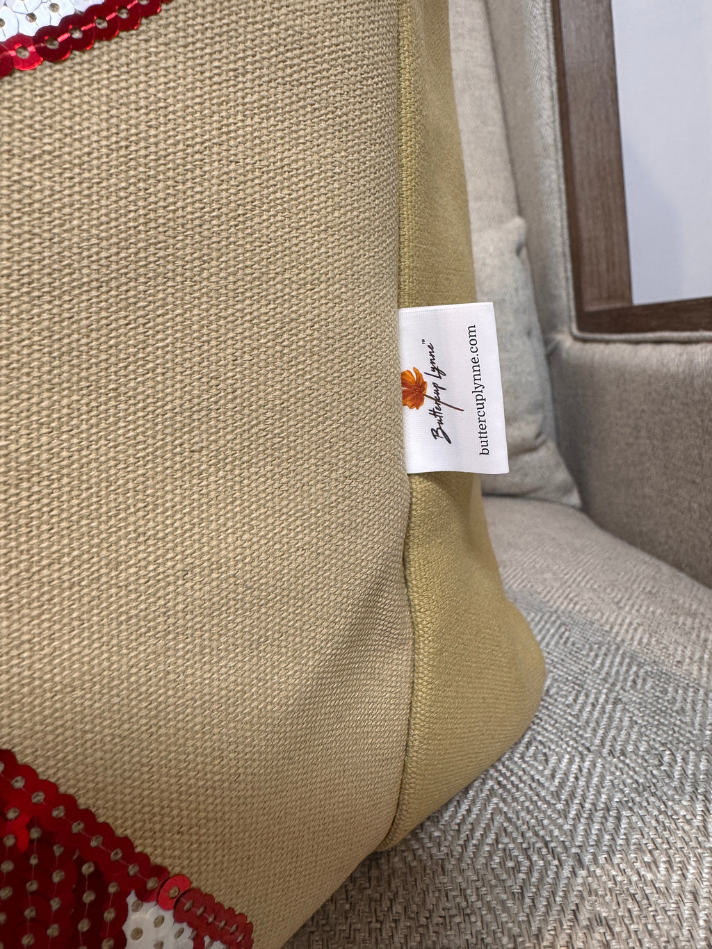 Candy Cane Sparkle Tote