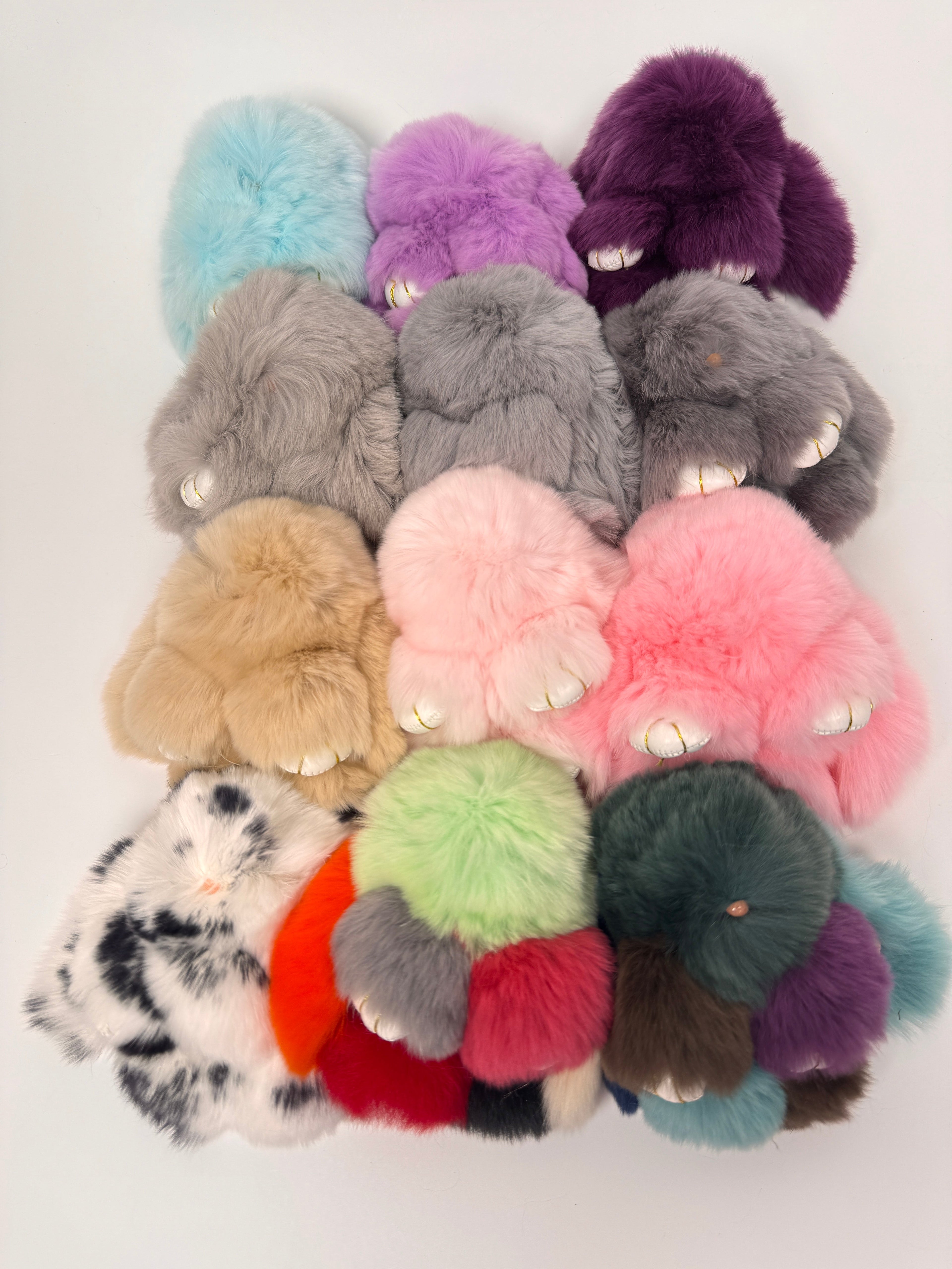 Fuzzy Wuzzy Bunny Keychain