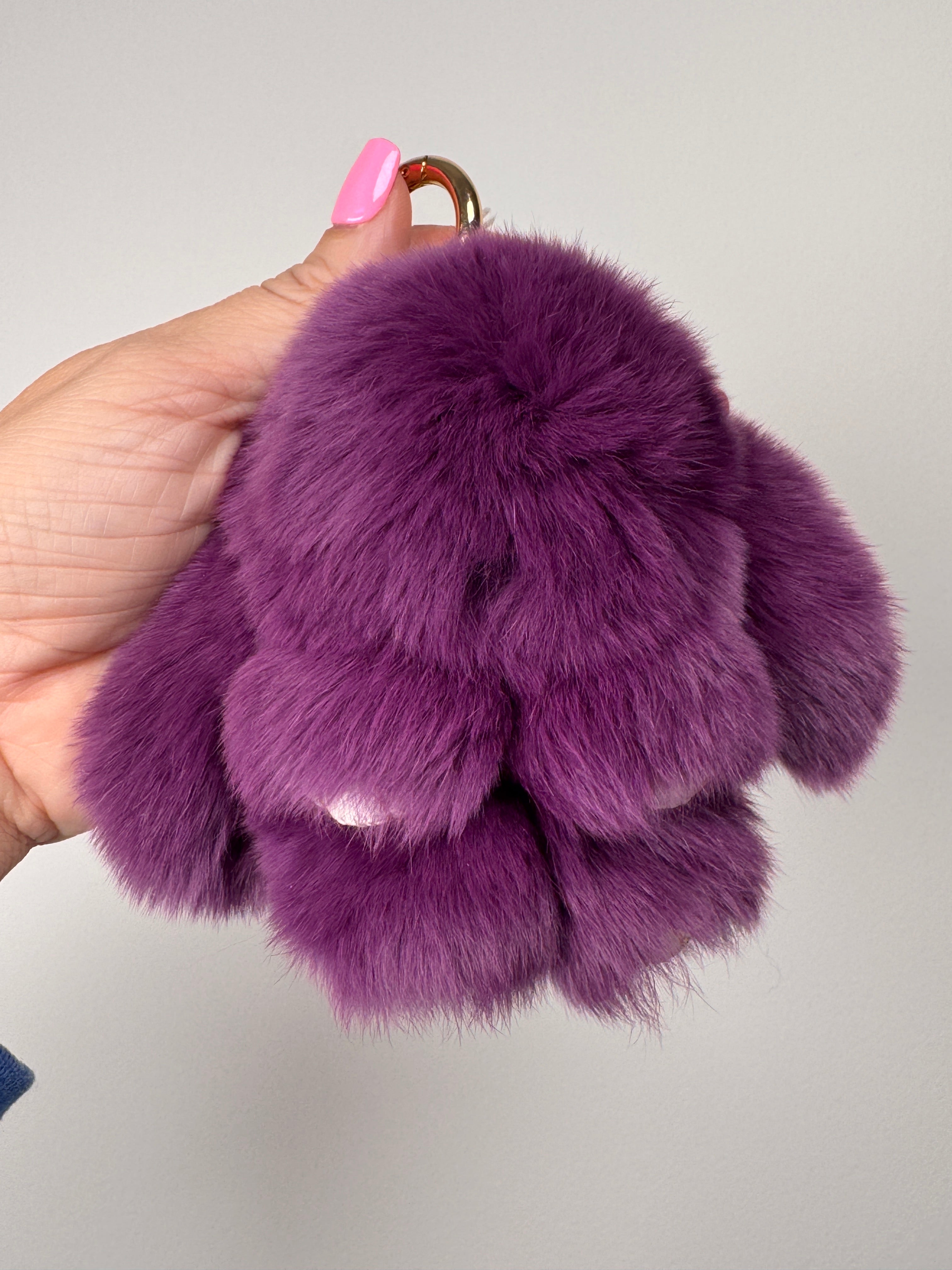 Fuzzy Wuzzy Bunny Keychain
