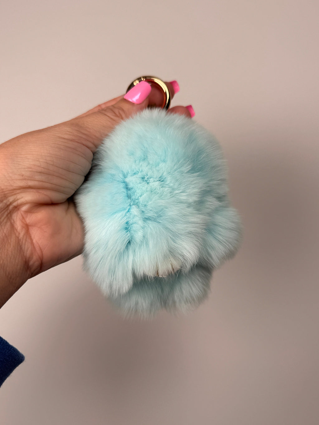 Fuzzy Wuzzy Bunny Keychain