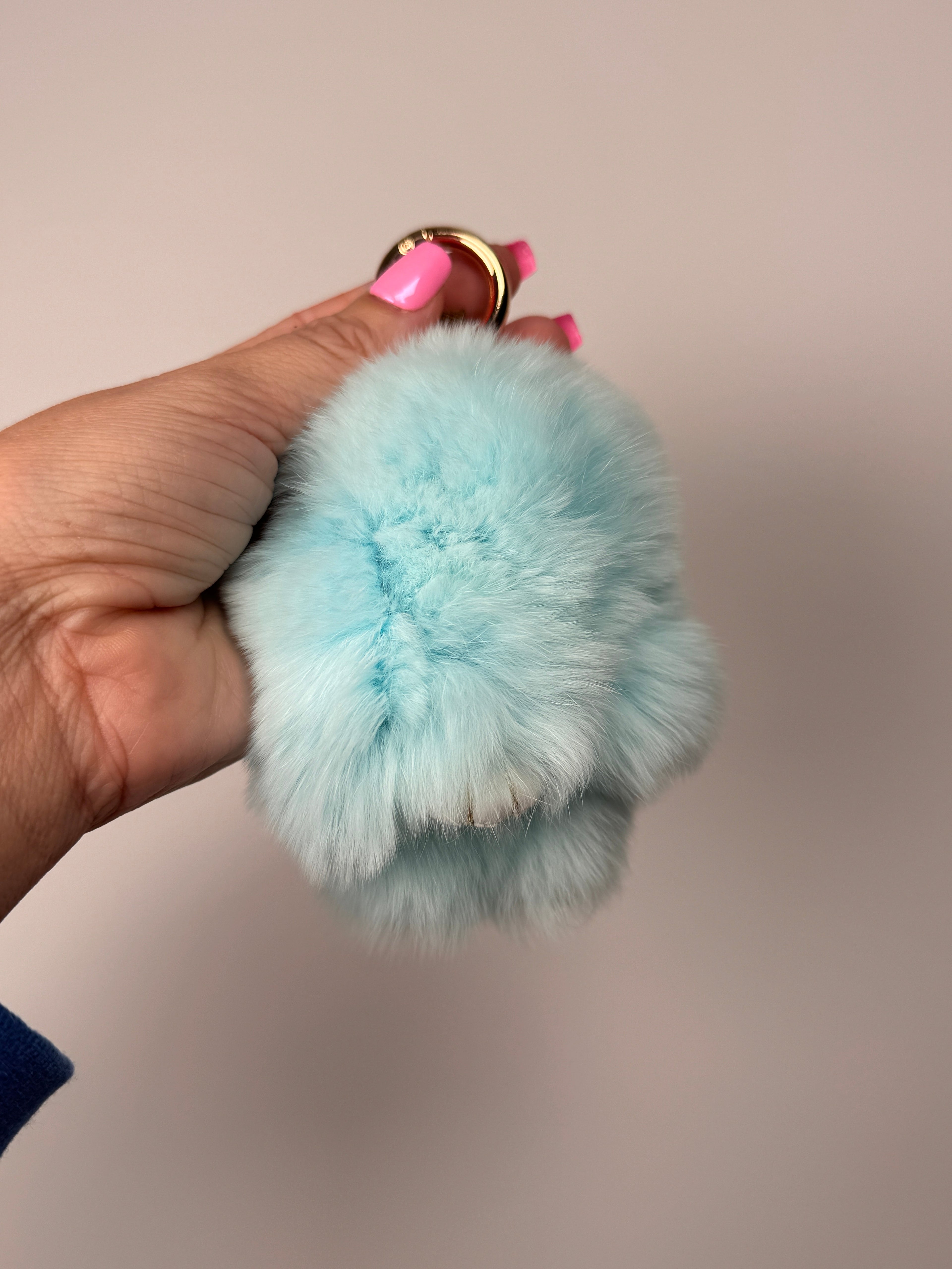 Fuzzy Wuzzy Bunny Keychain