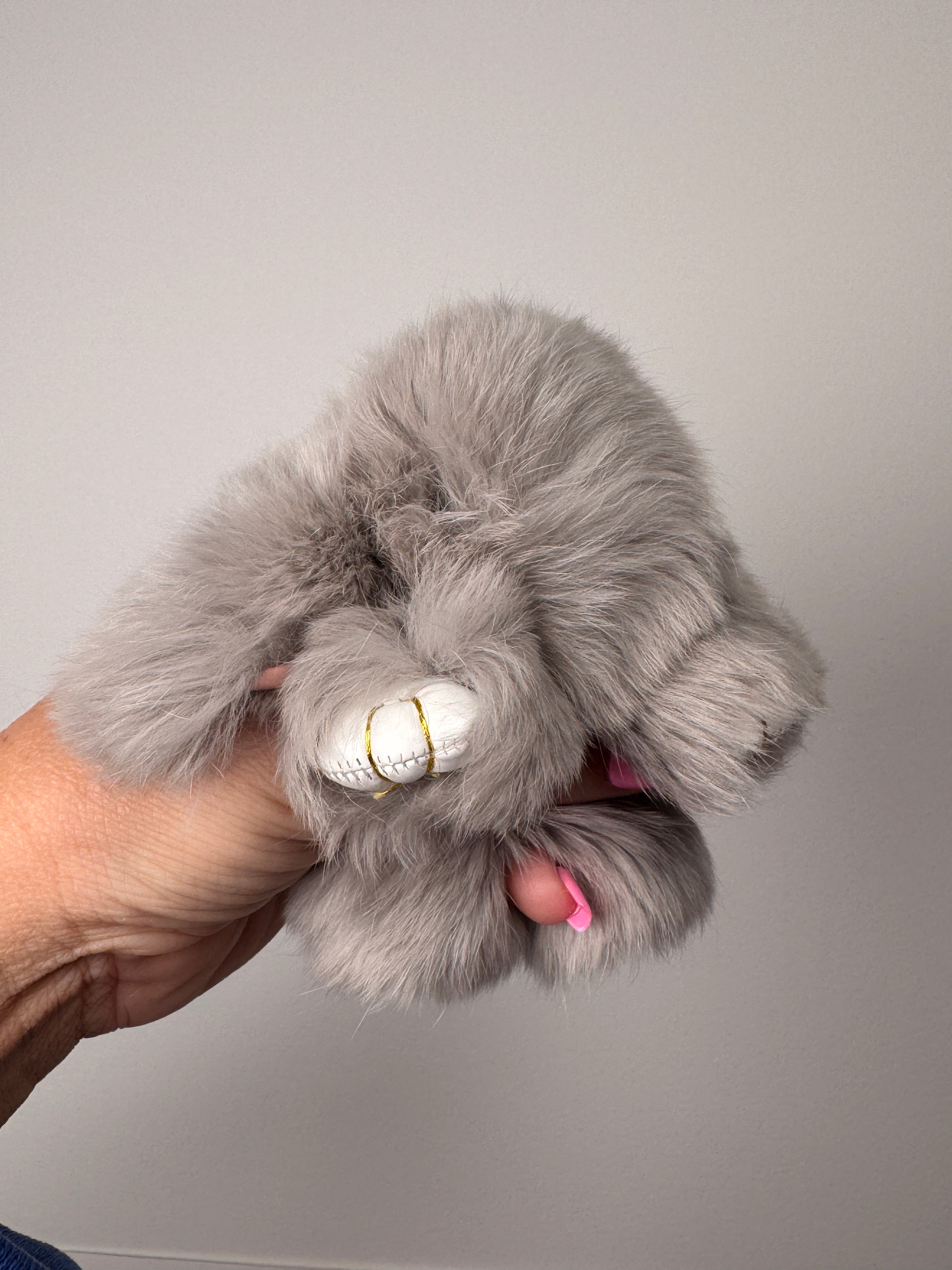 Fuzzy Wuzzy Bunny Keychain