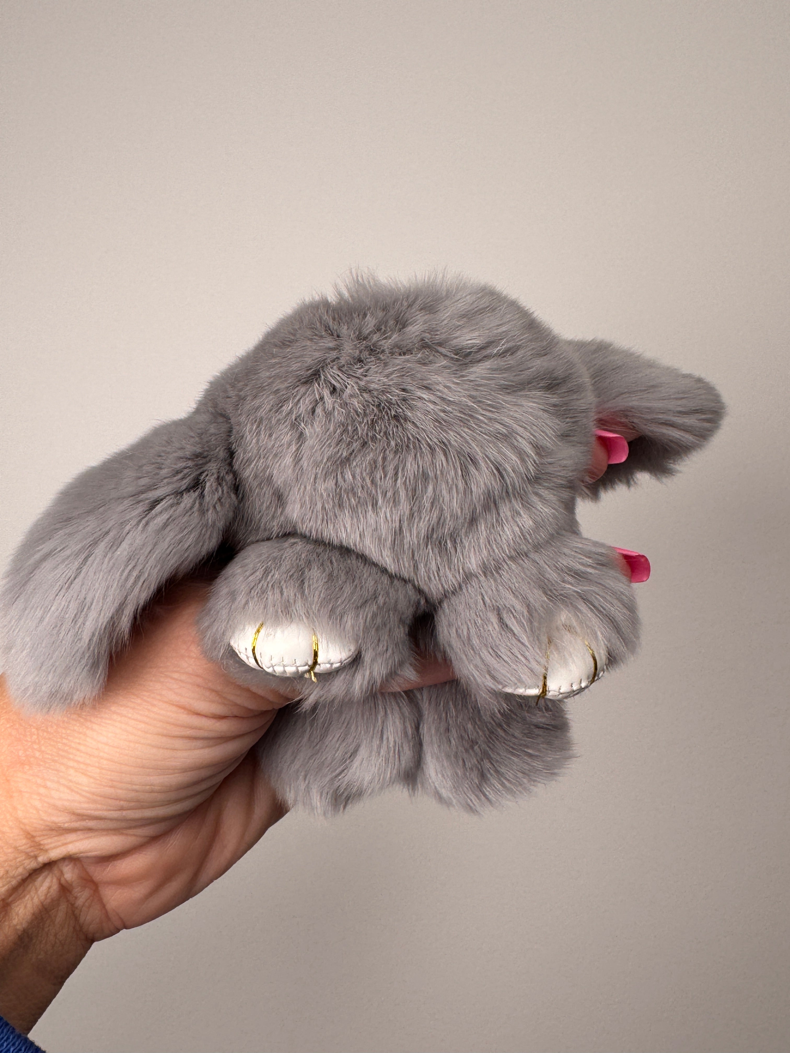 Fuzzy Wuzzy Bunny Keychain