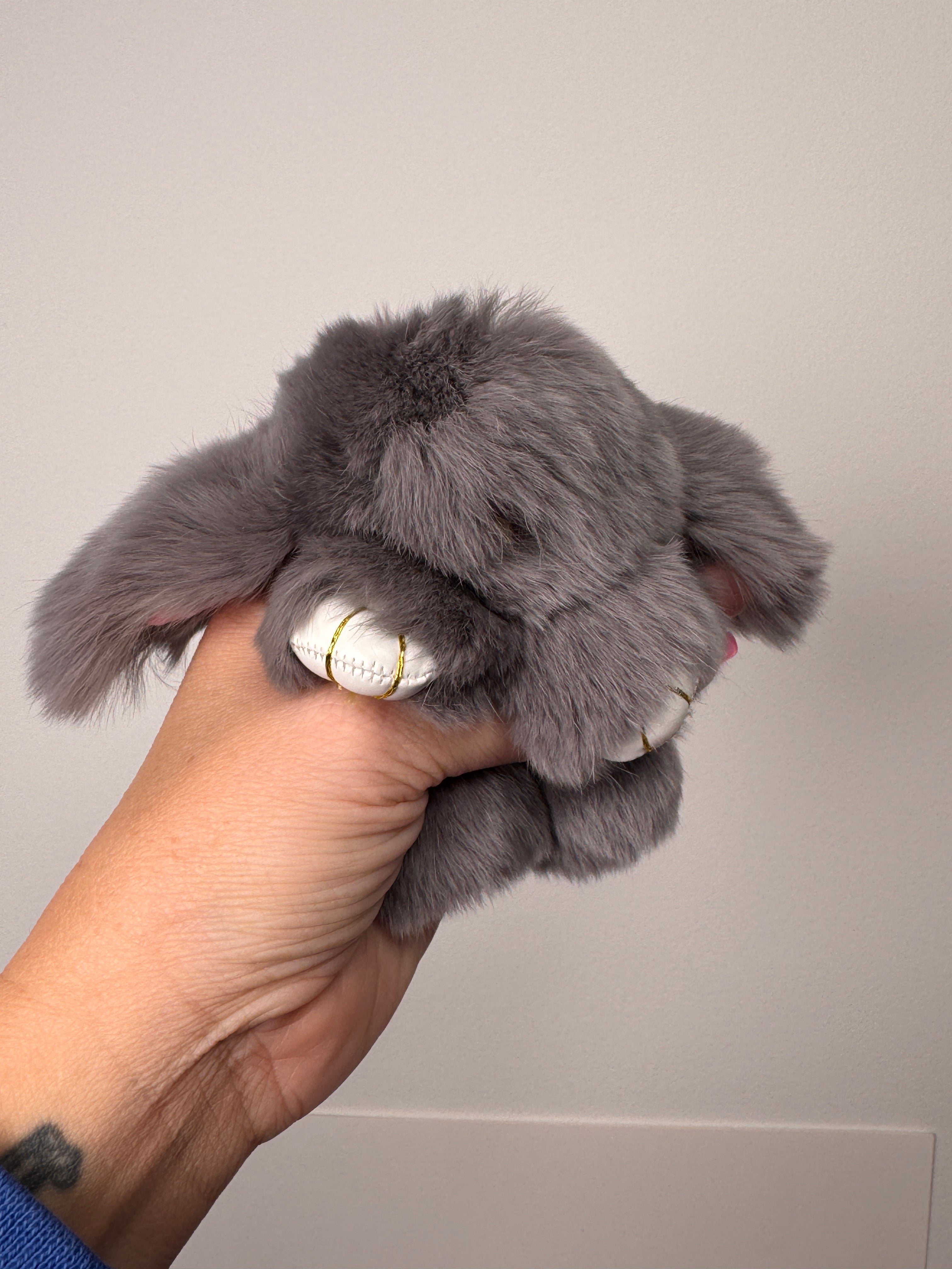 Fuzzy Wuzzy Bunny Keychain