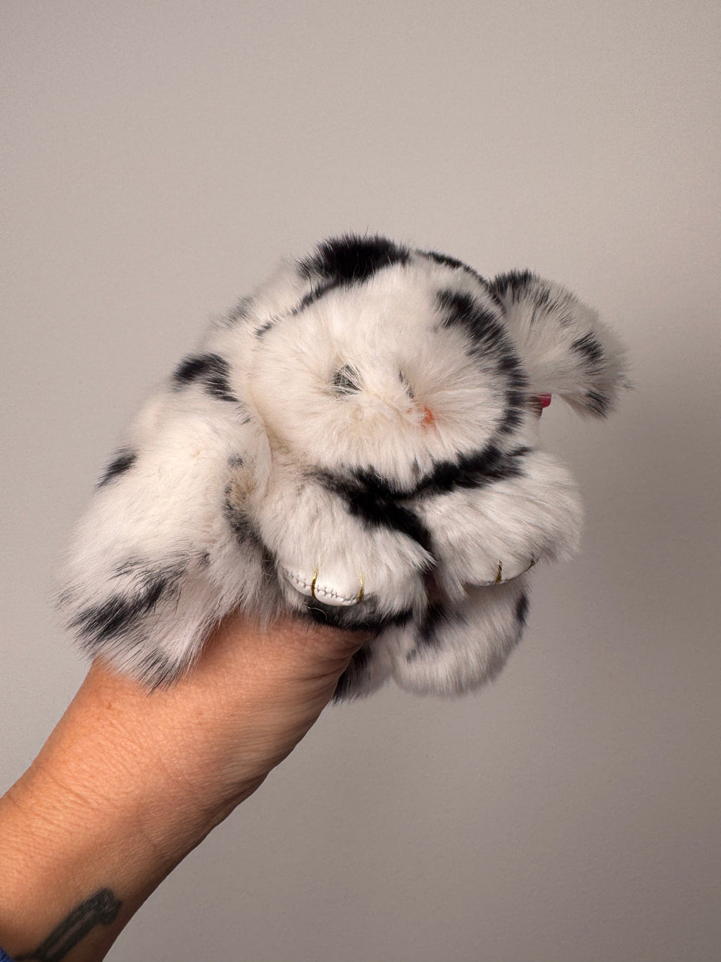 Fuzzy Wuzzy Bunny Keychain