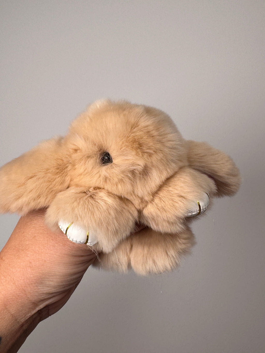 Fuzzy Wuzzy Bunny Keychain