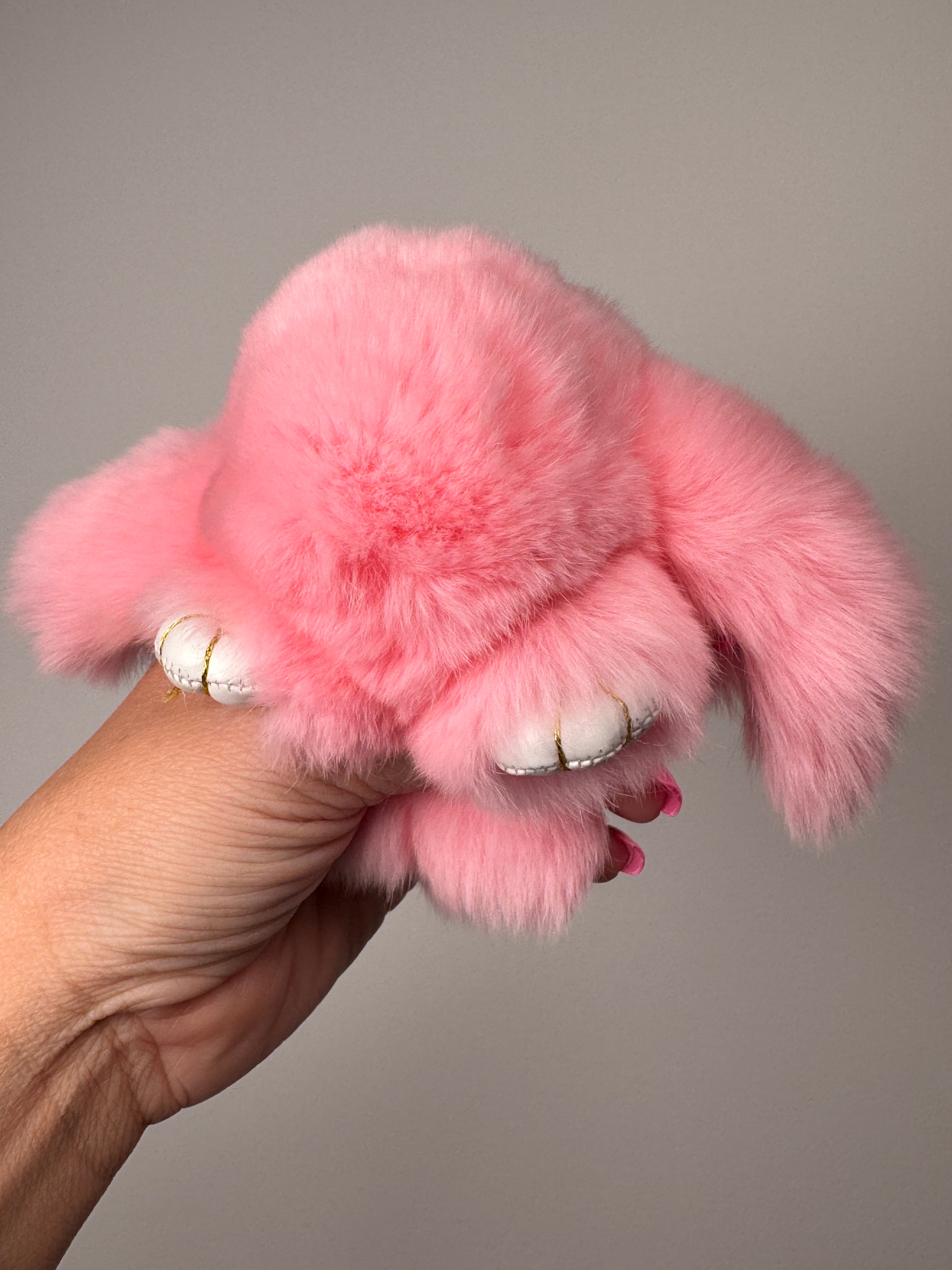 Fuzzy Wuzzy Bunny Keychain