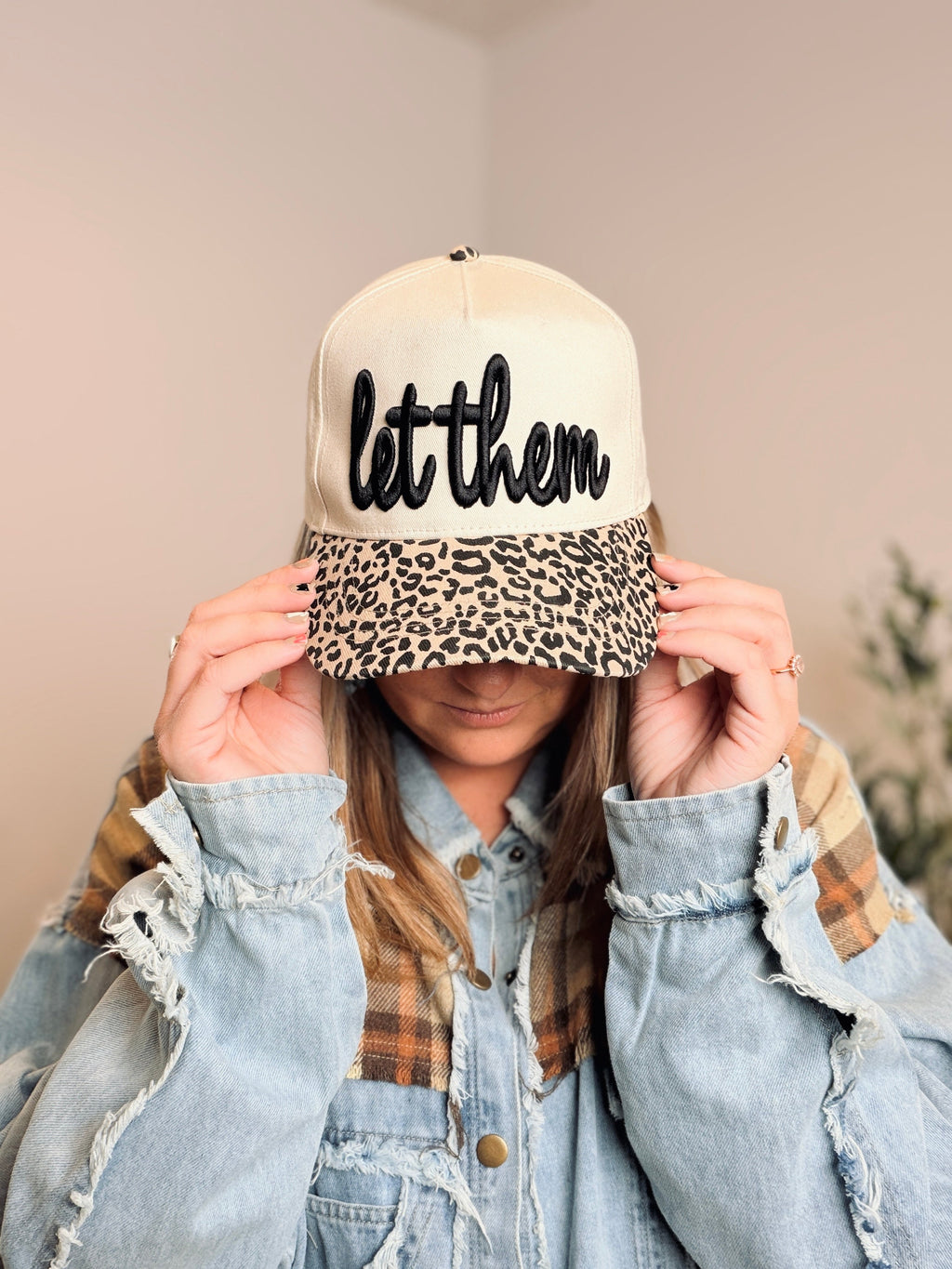 Buttercup Lynne “Let Them” Leopard Snapback Cap