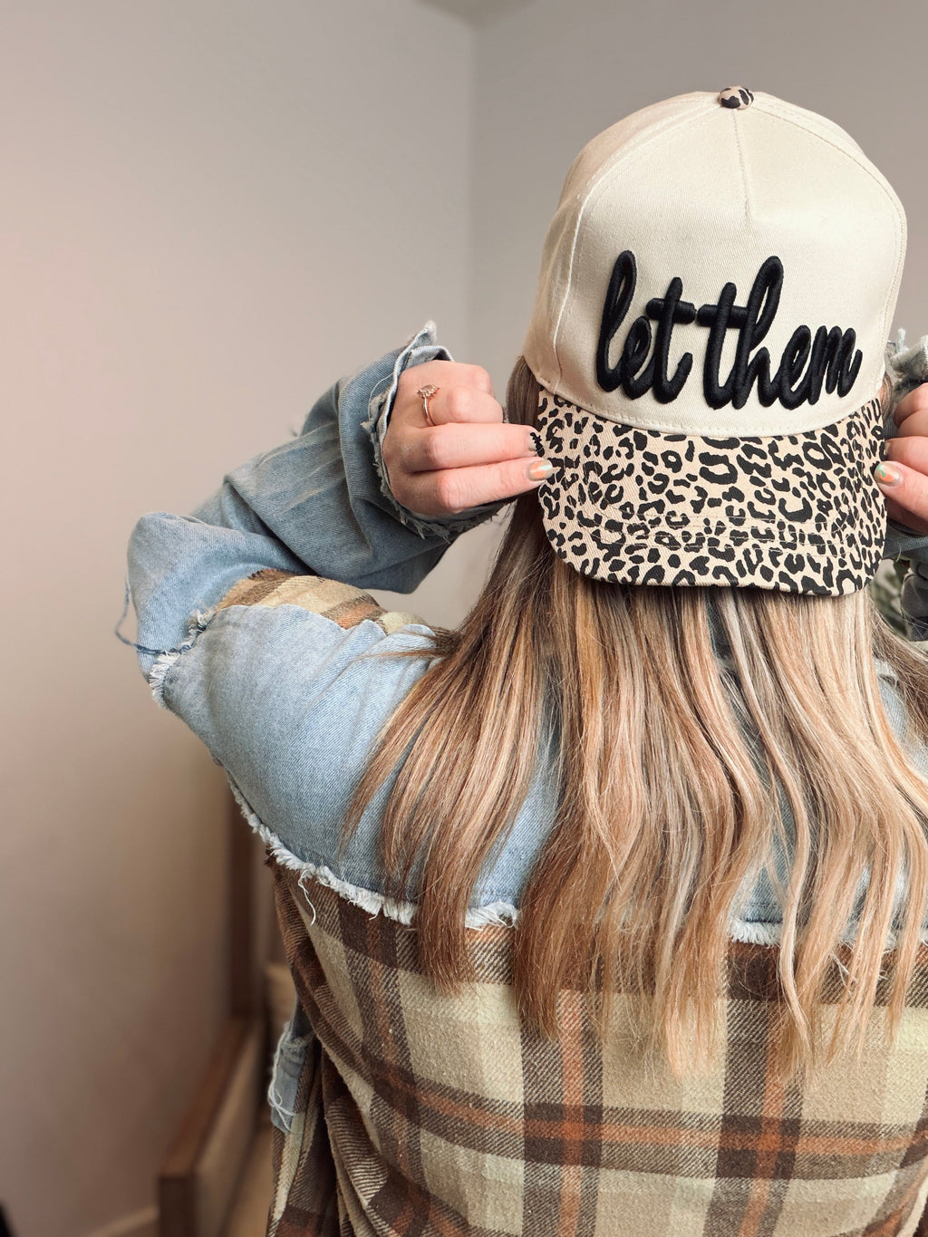 Buttercup Lynne “Let Them” Leopard Snapback Cap