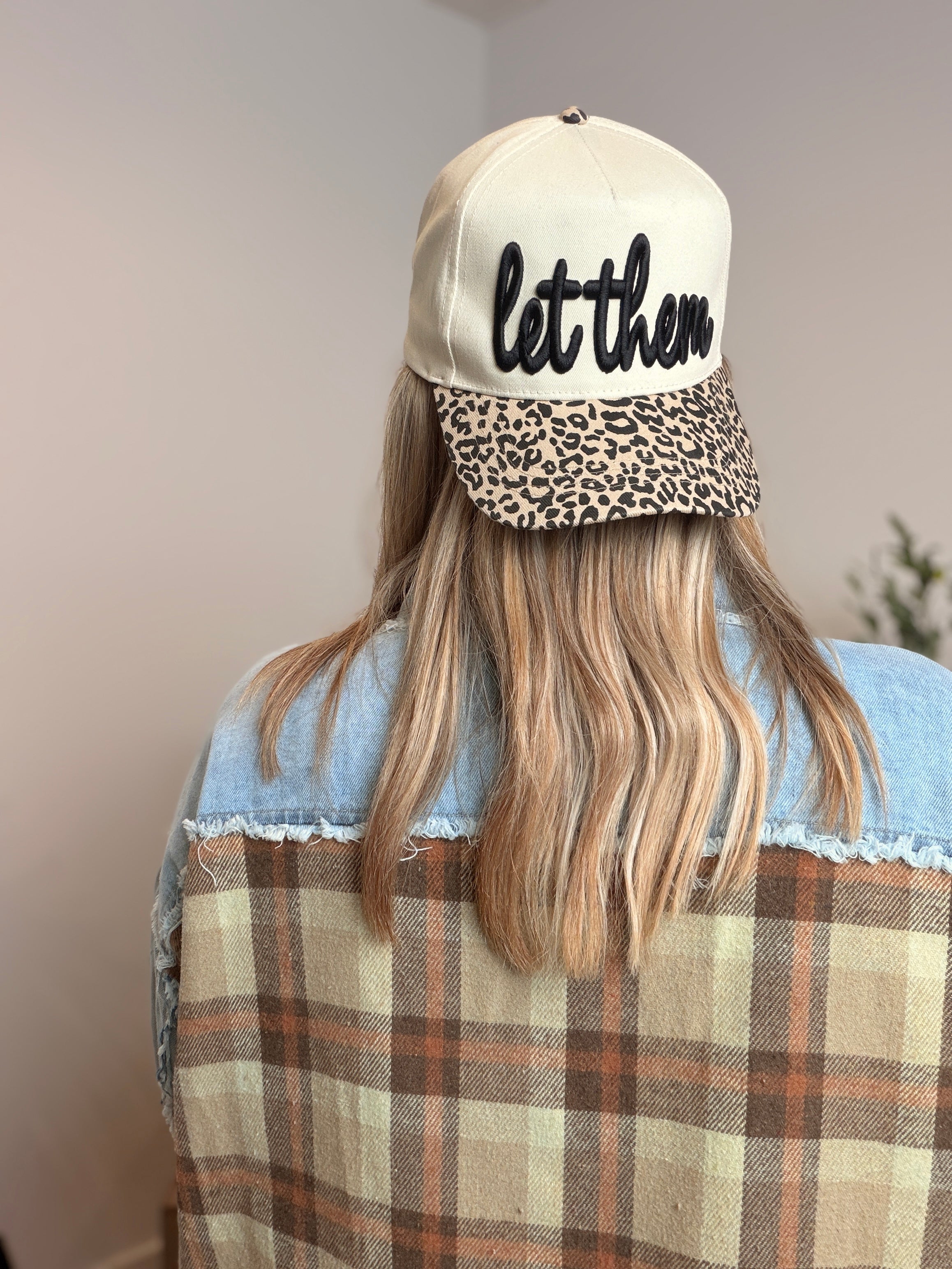 Buttercup Lynne “Let Them” Leopard Snapback Cap
