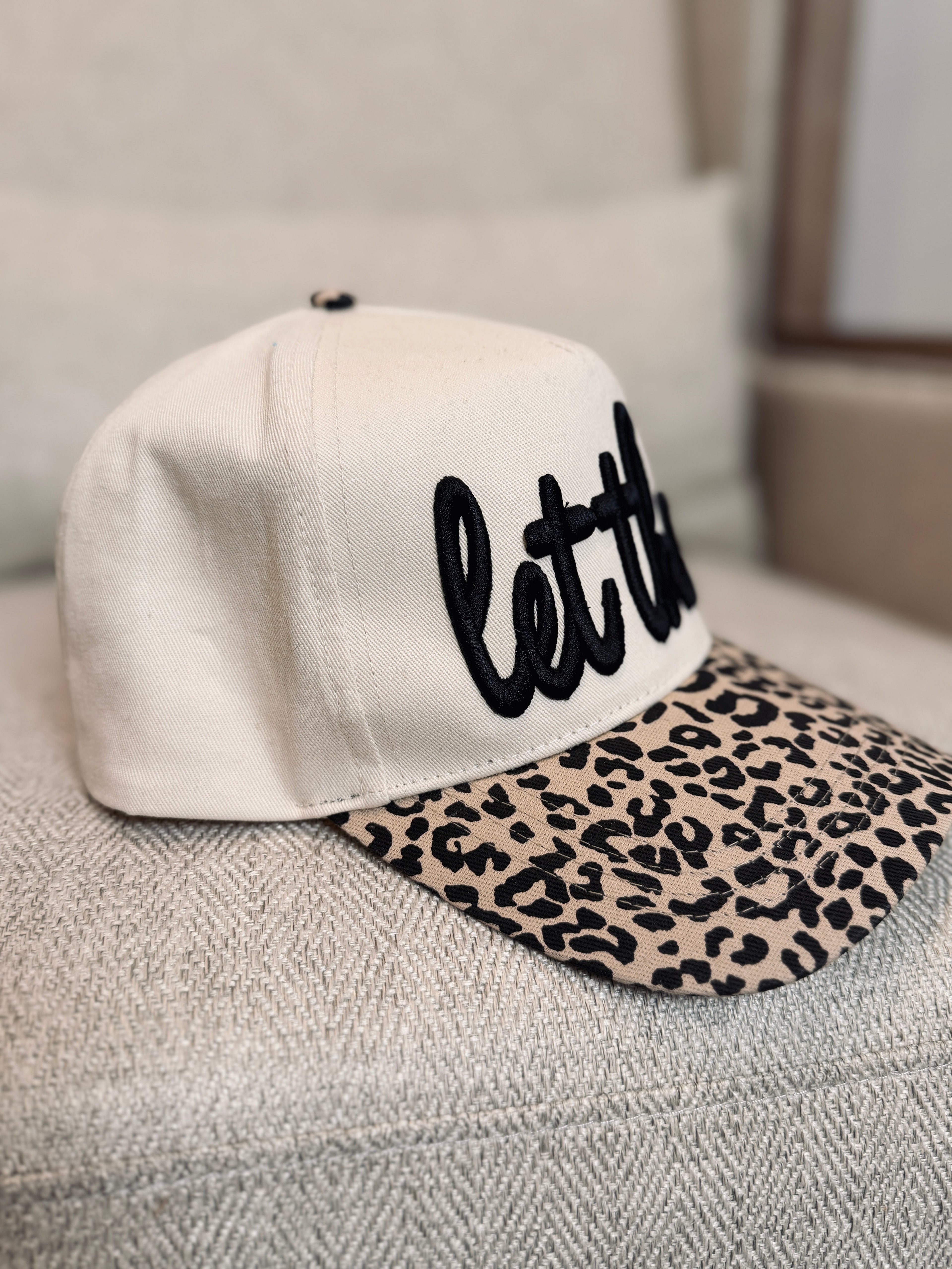Buttercup Lynne “Let Them” Leopard Snapback Cap