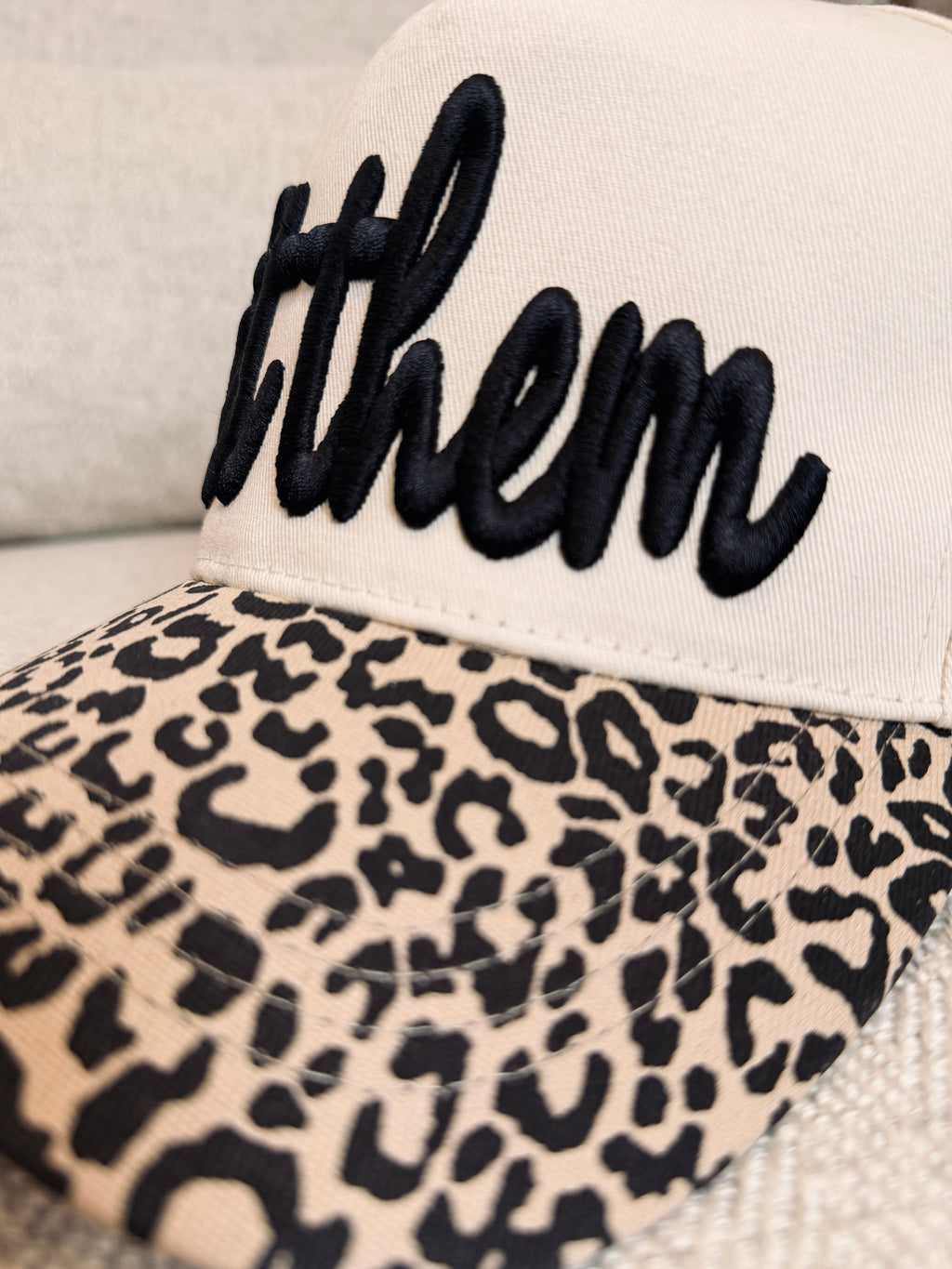 Buttercup Lynne “Let Them” Leopard Snapback Cap
