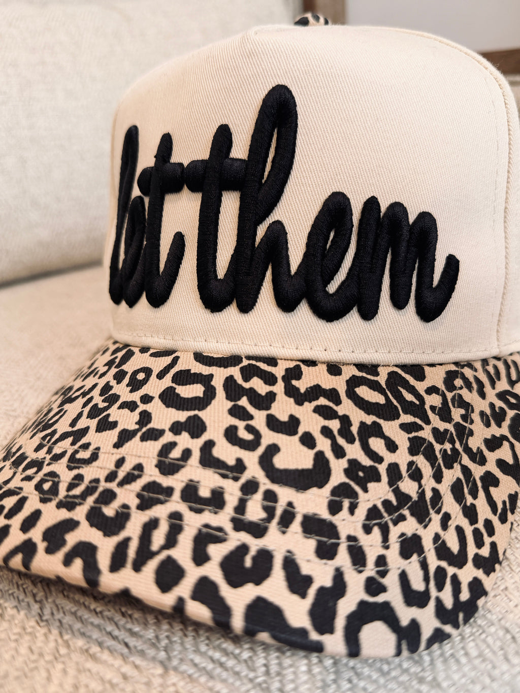Buttercup Lynne “Let Them” Leopard Snapback Cap