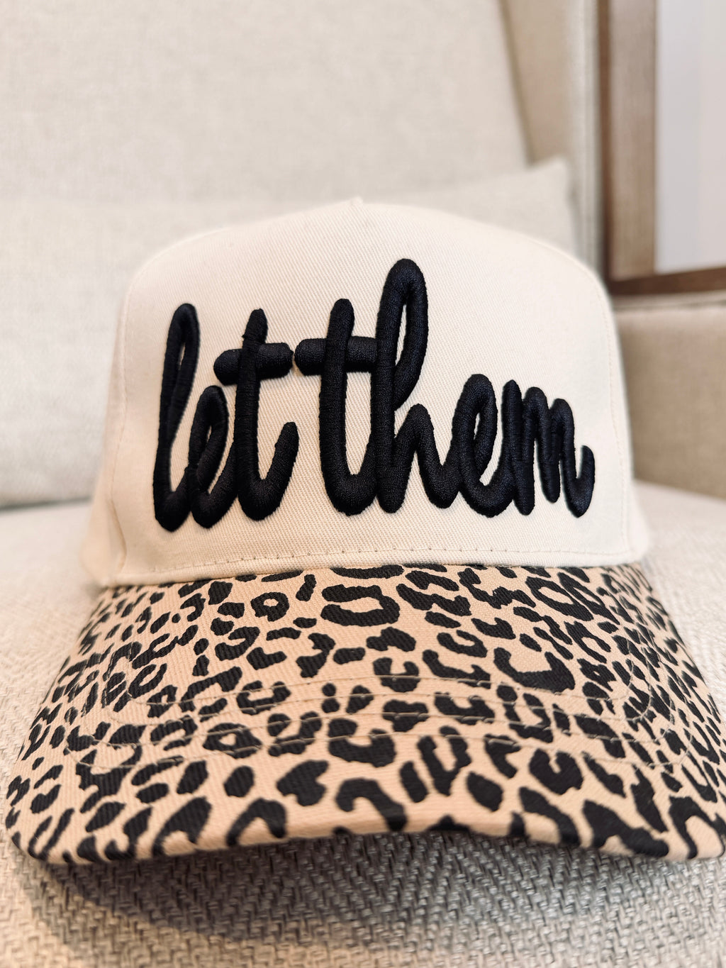Buttercup Lynne “Let Them” Leopard Snapback Cap