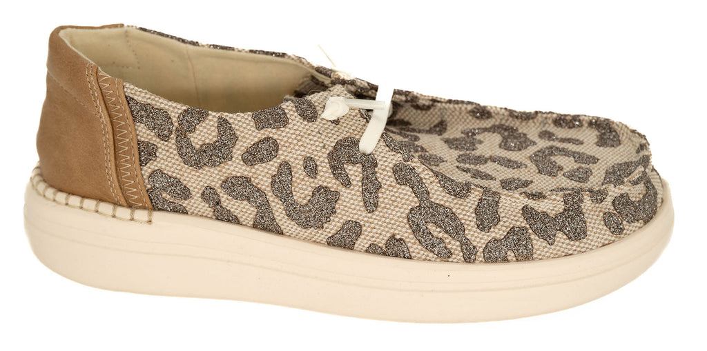Corkys Kayak 2 - Tan Metallic Leopard