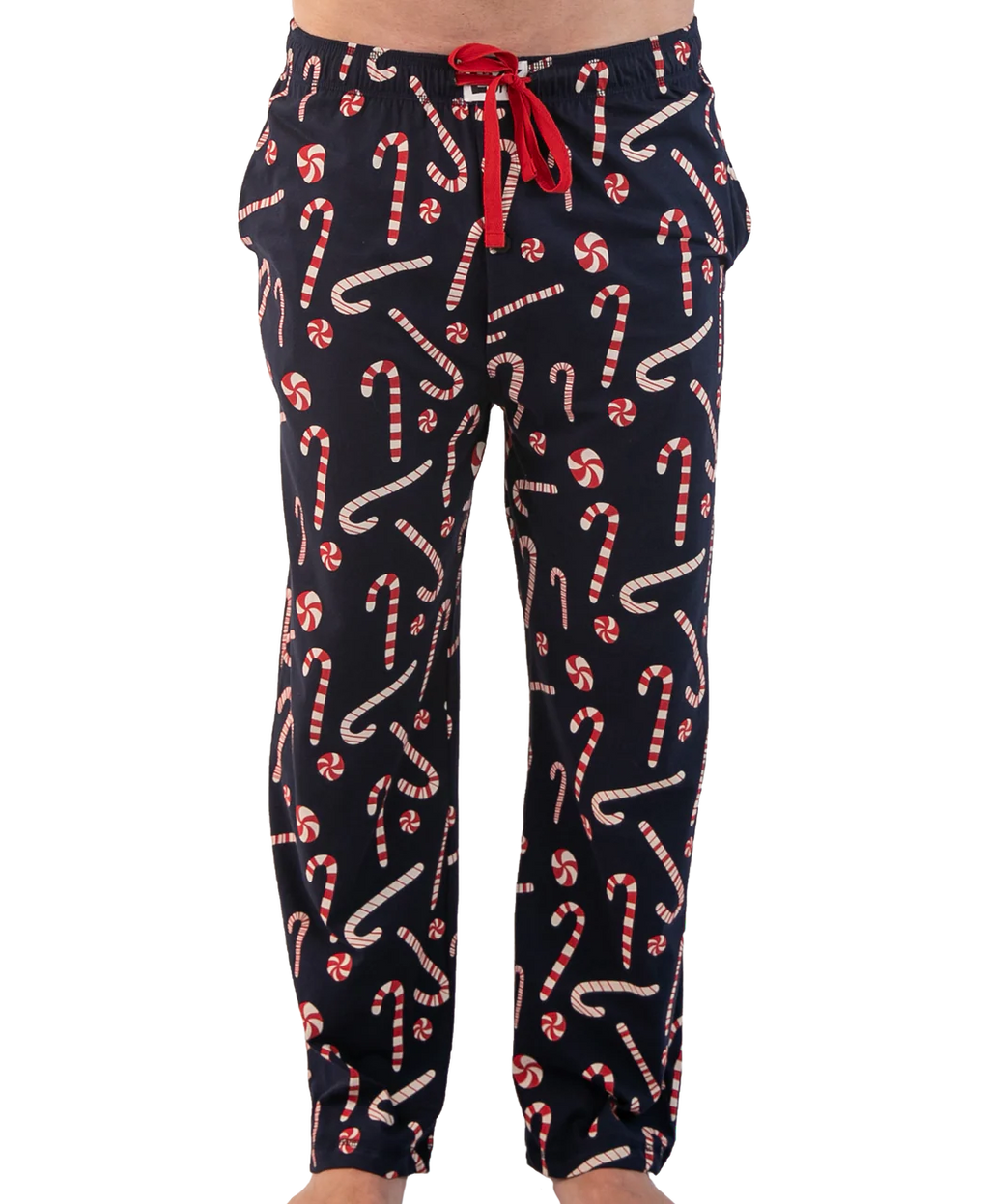 Candy Cane Men’s Pajama Pants – Sweet Comfort by Lazy One (Unisex Fit)
