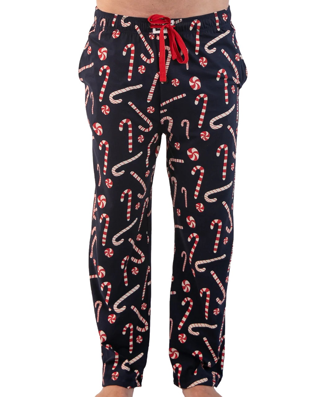 Candy Cane Men’s Pajama Pants – Sweet Comfort by Lazy One (Unisex Fit)