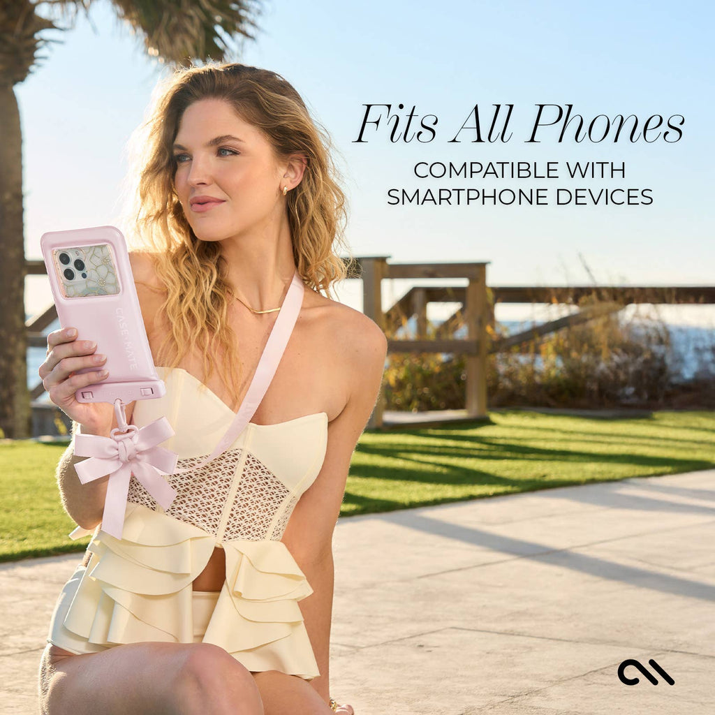 Ballet Pink Bow Waterproof Floating Pouch