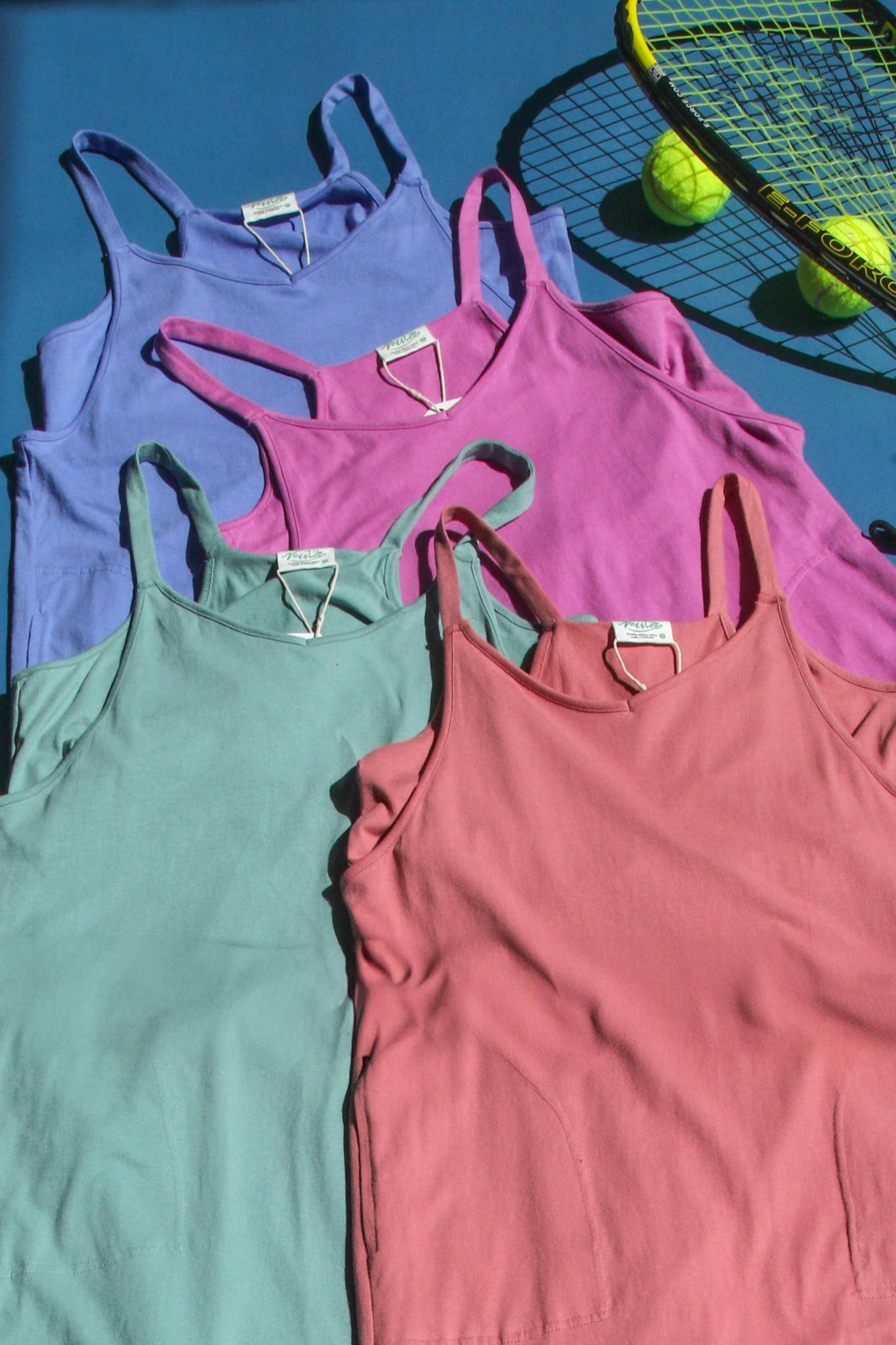 ND31605-V-Neck Sleeveless Casual Comfy Midi Dress