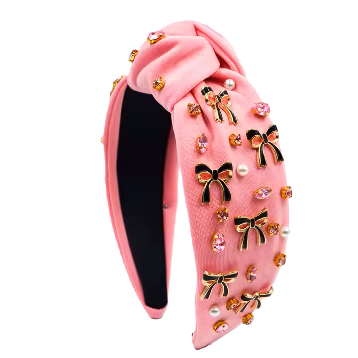Coquette Crystal Pearl Bow Headband