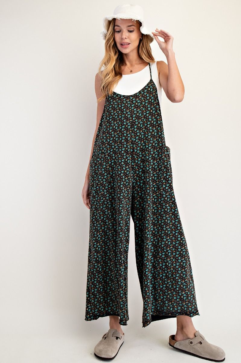 Floral Days Cotton Jersey Jumpsuit