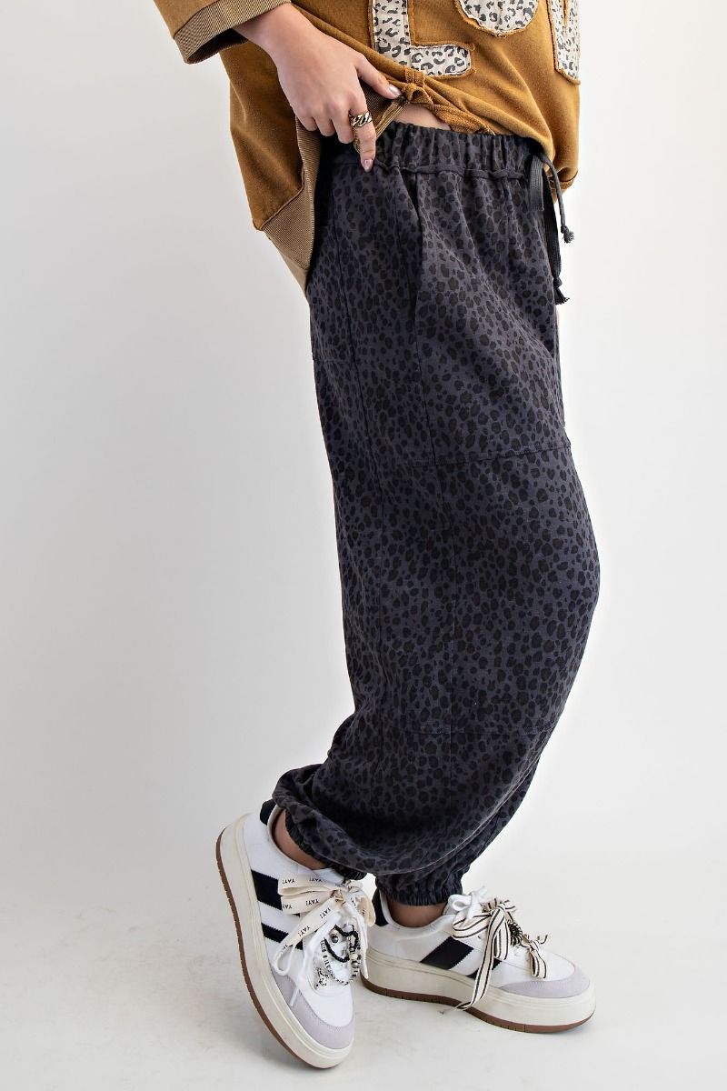 Easel Animal Print Joggers