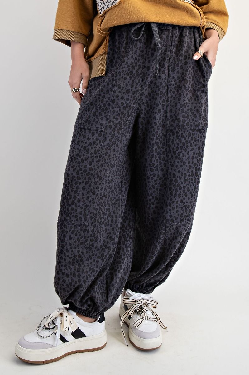 Easel Animal Print Joggers