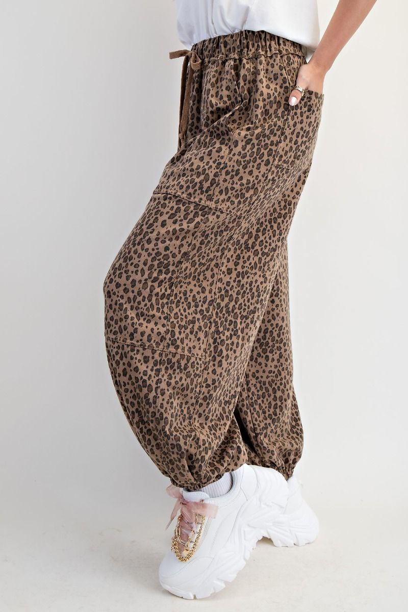 Easel Animal Print Joggers