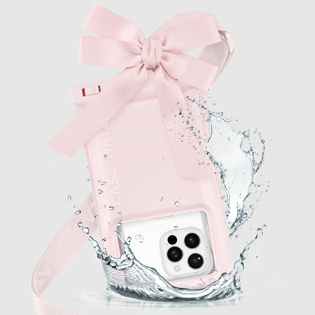 Ballet Pink Bow Waterproof Floating Pouch