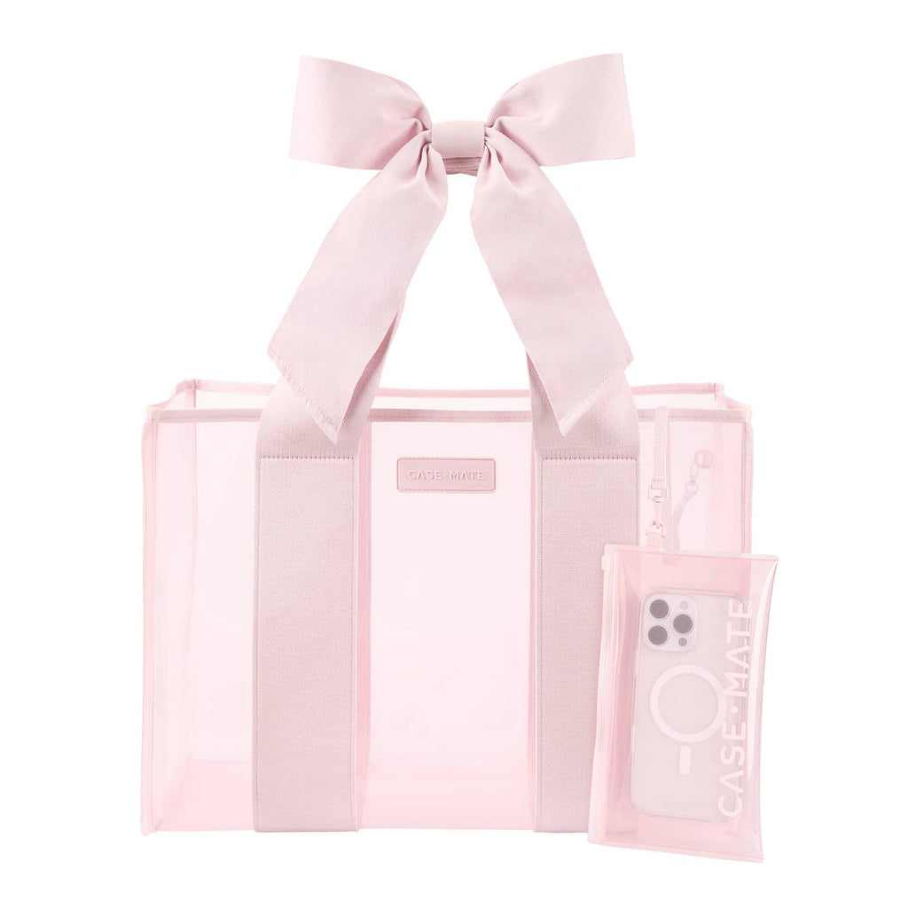 Special Edition Bow Beach Tote With Phone Pouch