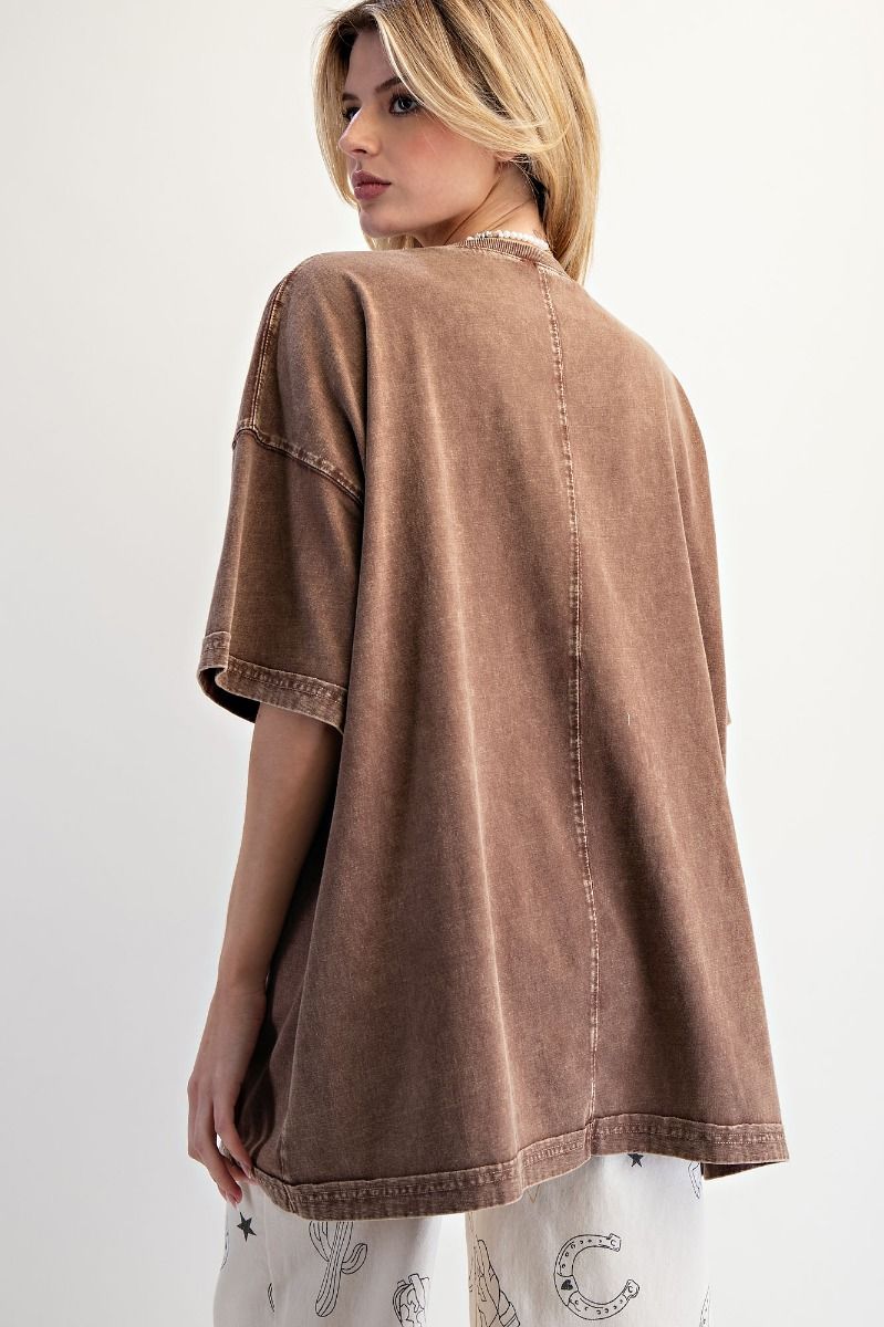 Easel Everyday Ease Boxy Tunic Tee