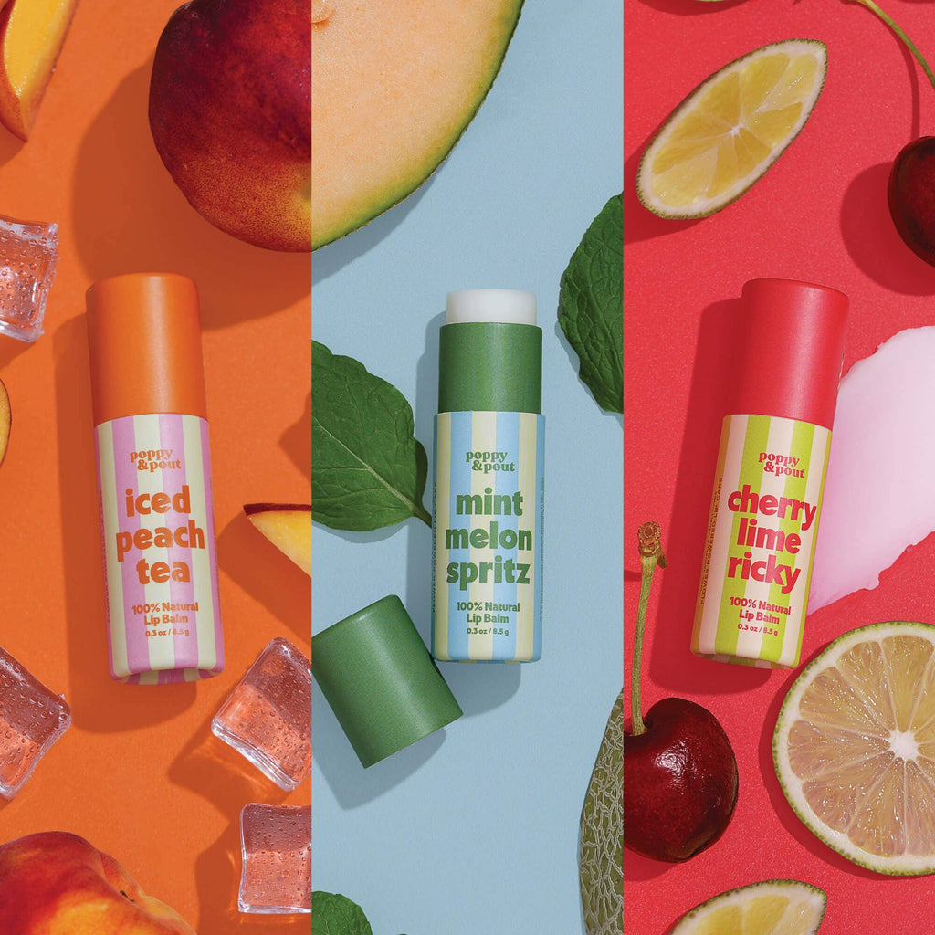 Poppy & Pout - Retro Refreshers, Lip Balm Trio