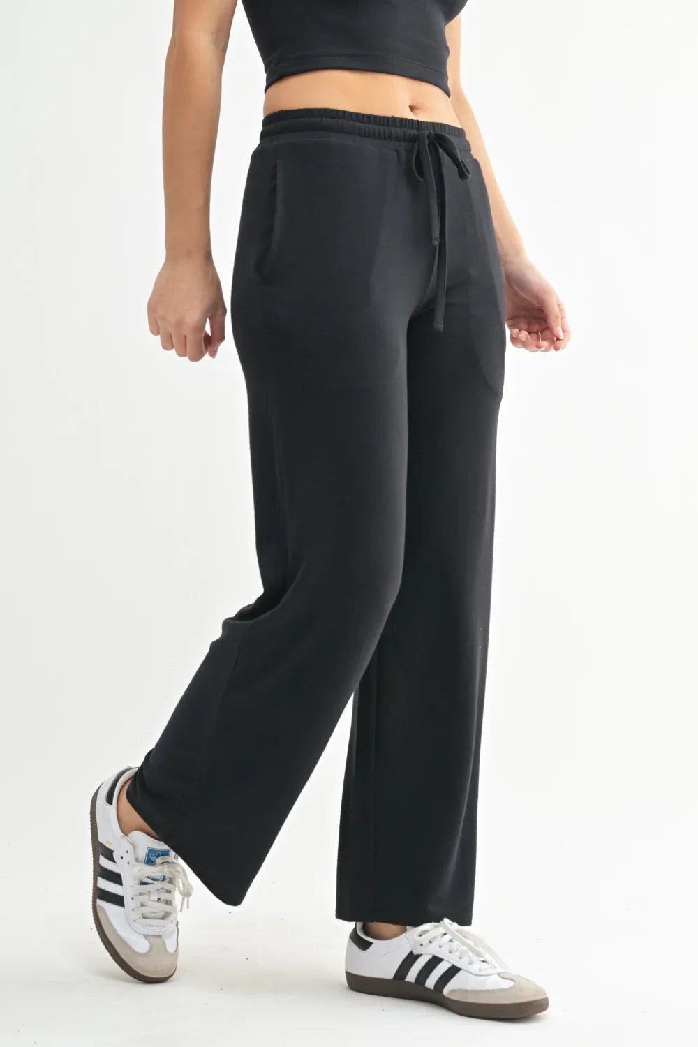 mono b - Brushed Wide Leg Lounge Pants